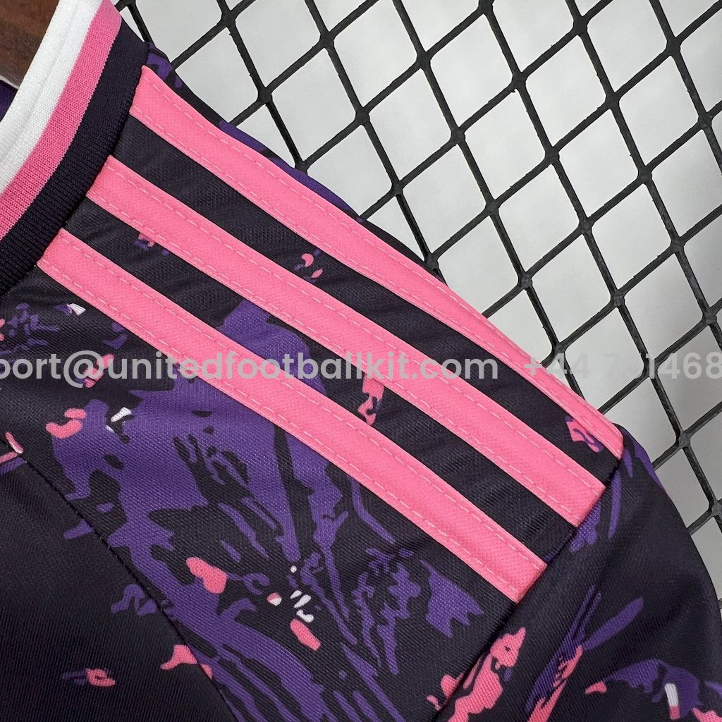 Unitedfootballkit.com | Real Madrid 24-25 Pink & Purple & Black Special Edition Jersey -Customize Name, Number and Patch | Worldwide Shipping