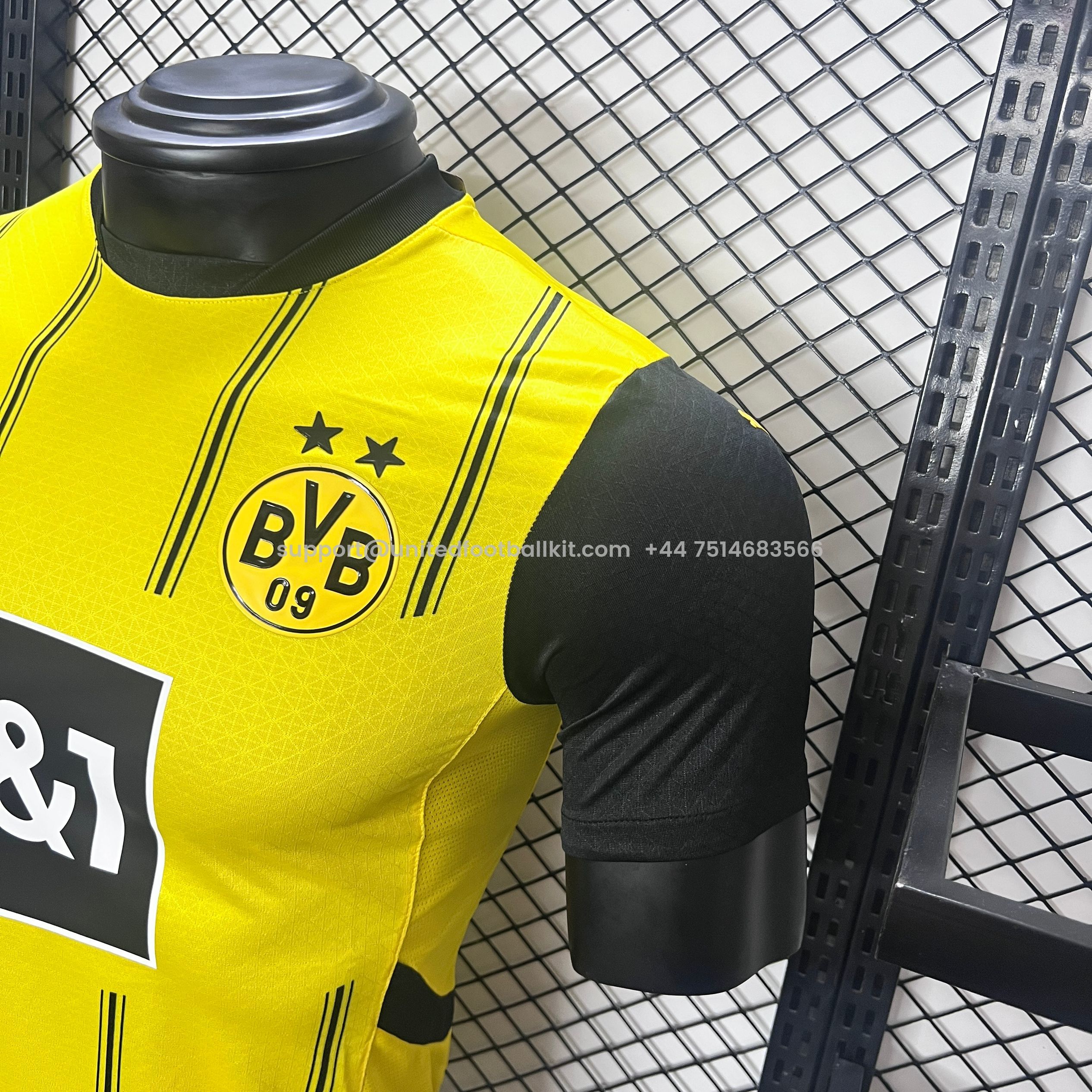 Unitedfootballkit.com | Dortmund 24-25 Home Stadium Jersey - Player Version -Customize Name, Number and Patch | Worldwide Shipping