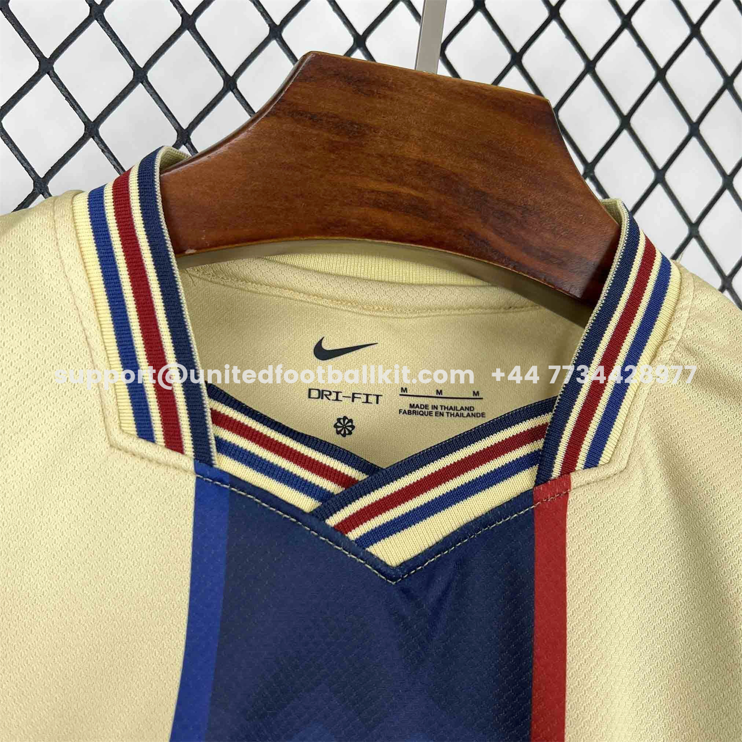 Unitedfootballkit.com | Barcelona 26-27 Blue Vertical Stripes Yellow Jersey - Fans Version -Customize Name, Number and Patch | Worldwide Shipping