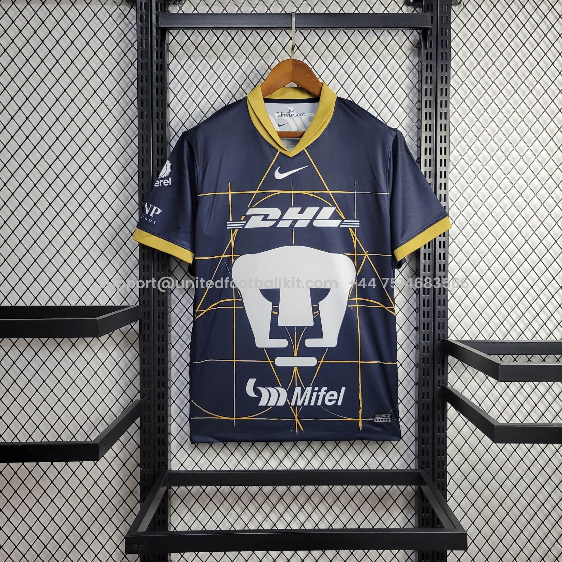 Unitedfootballkit.com | Pumas UNAM 24-25 Away Jersey - Fans Version -Customize Name, Number and Patch | Worldwide Shipping