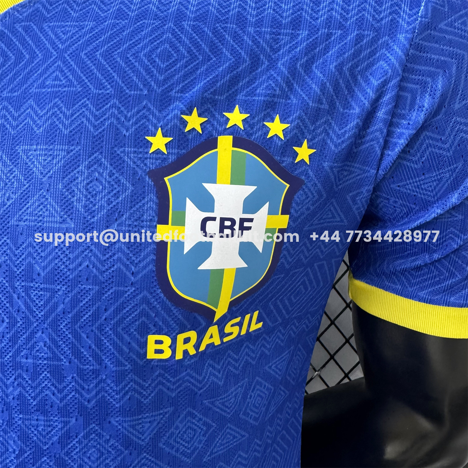 Unitedfootballkit.com | Brazil 2026 Diamond Texture Blue Special Jersey - Player Version -Customize Name, Number and Patch | Worldwide Shipping