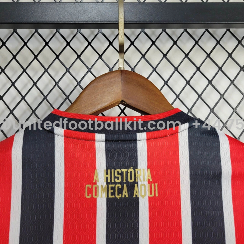 Unitedfootballkit.com | Sao Paulo 2024 Away Stadium Kids Kit -Customize Name, Number and Patch | Worldwide Shipping