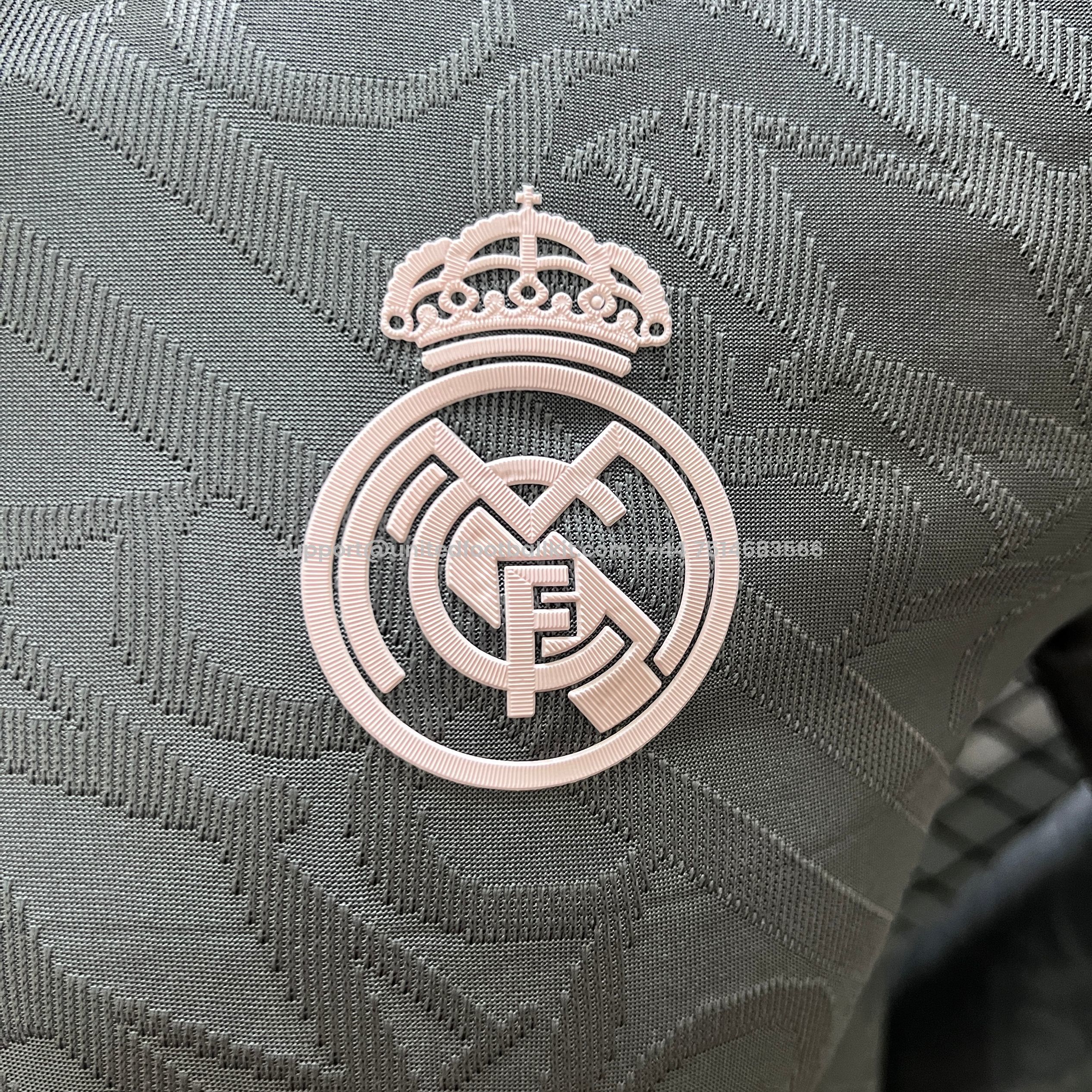 Unitedfootballkit.com | Real Madrid 24-25 Third Long Sleeve Jersey - Player Version -Customize Name, Number and Patch | Worldwide Shipping