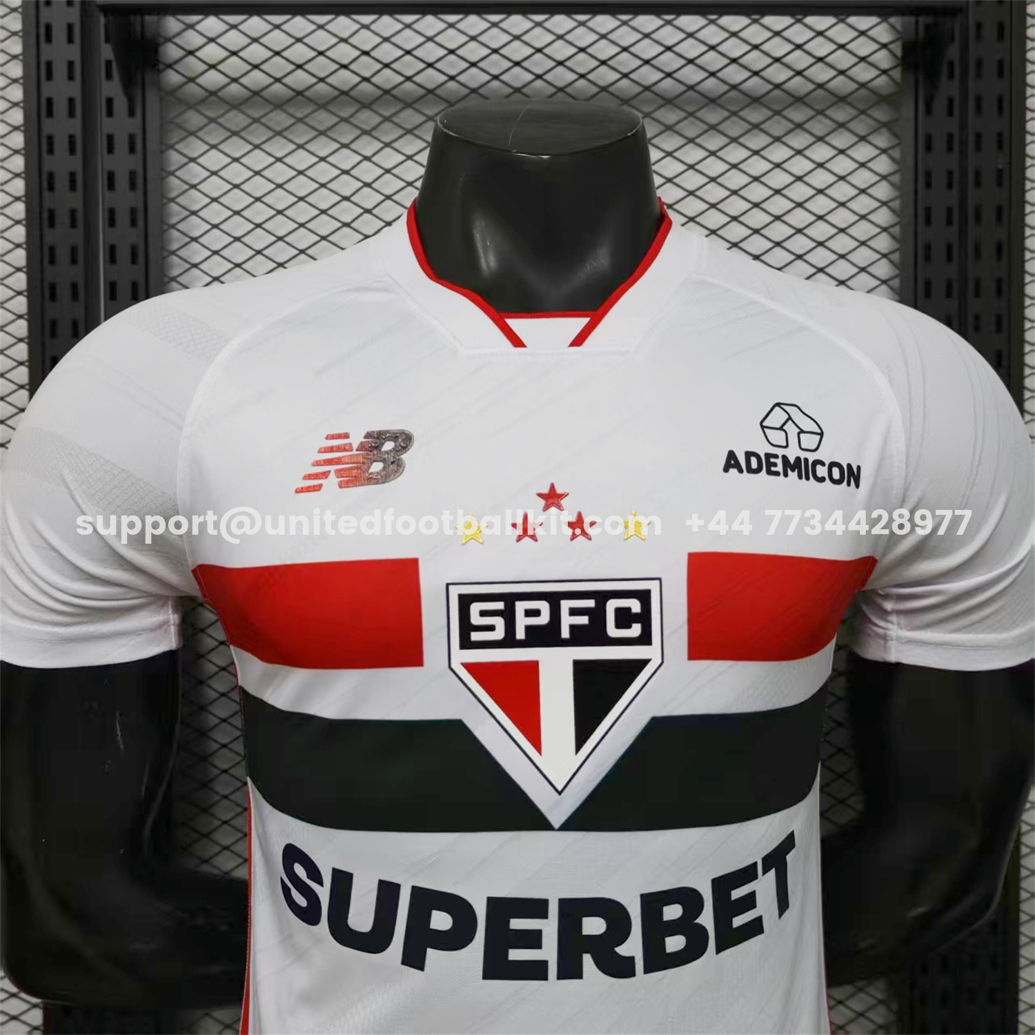 Unitedfootballkit.com | Sao Paulo 26-27 Home Jersey - Player Version -Customize Name, Number and Patch | Worldwide Shipping
