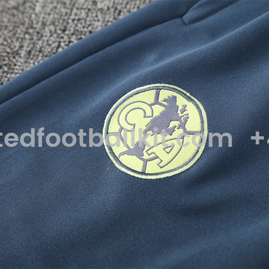 Unitedfootballkit.com | Club América 2025 Training Hoodie Set - Green Hoodie and Deep Blue Pants -Customize Name, Number and Patch | Worldwide Shipping
