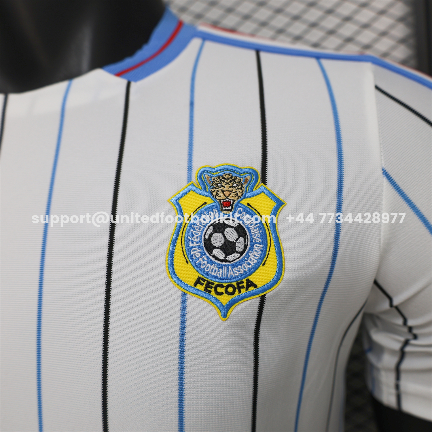 Unitedfootballkit.com | Congo 2026 Terrace Icon Retro Casual Style White Jersey - Player Version -Customize Name, Number and Patch | Worldwide Shipping