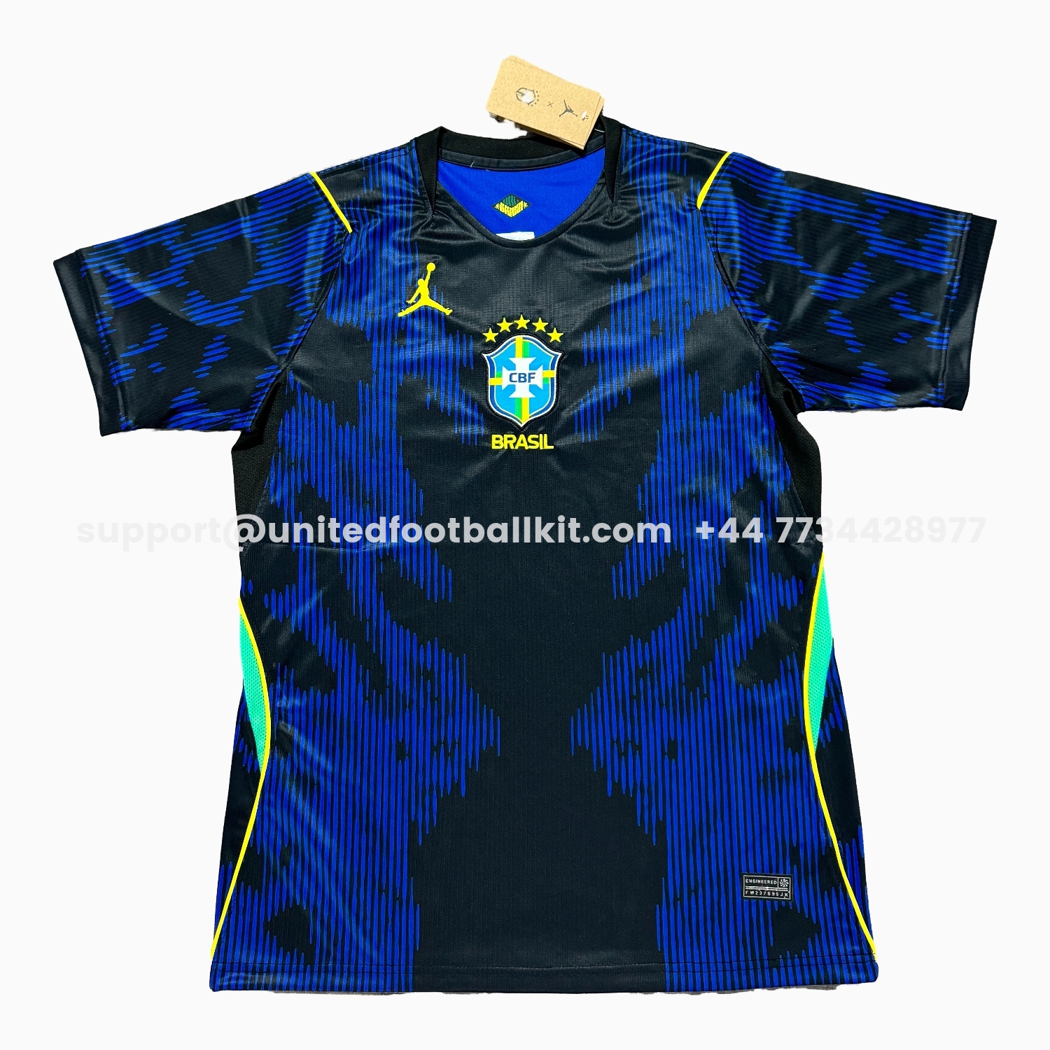 Unitedfootballkit.com | Brazil 2026 Away Blue Jersey - Fans Version -Customize Name, Number and Patch | Worldwide Shipping