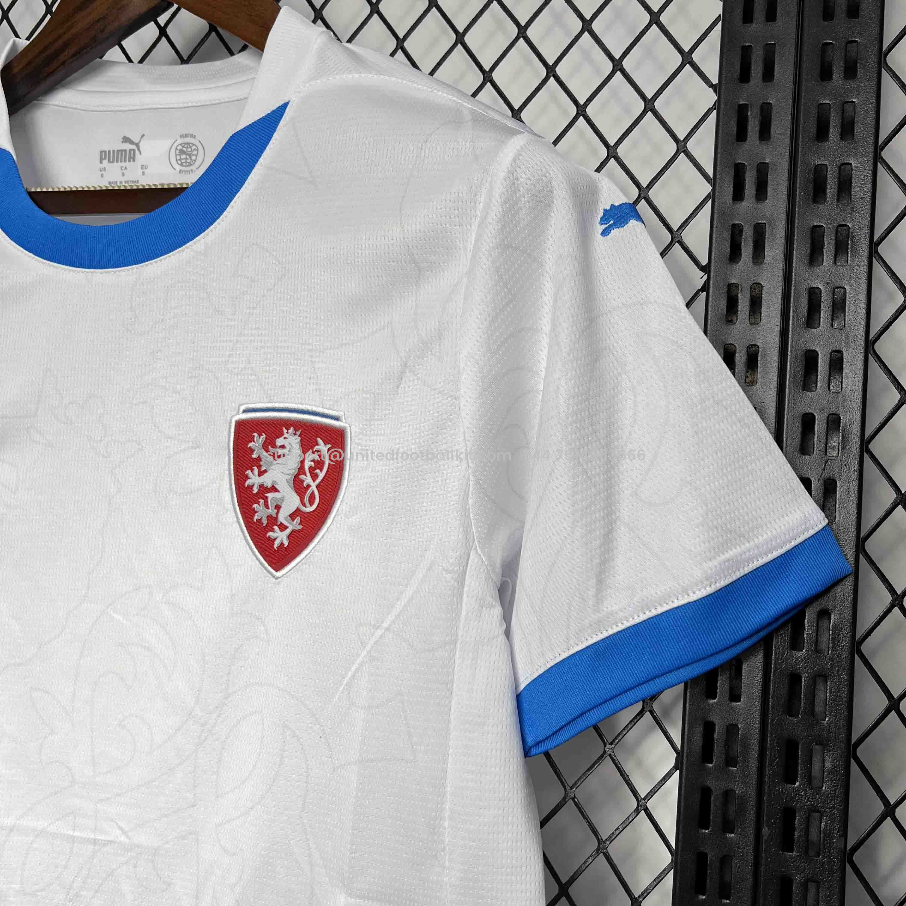 Unitedfootballkit.com | Czech Republic 2024 Away Jersey - Fans Version -Customize Name, Number and Patch | Worldwide Shipping