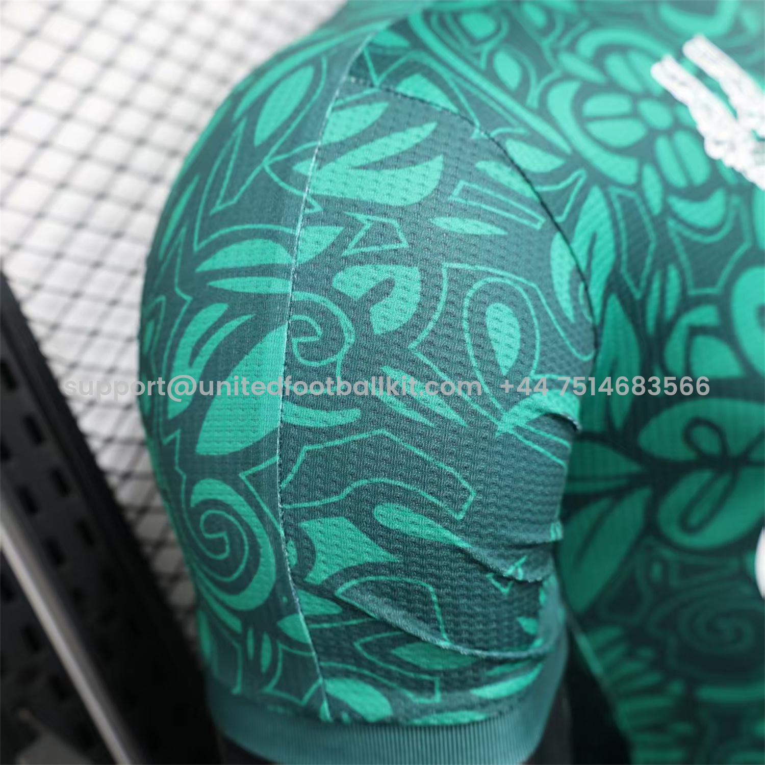 Unitedfootballkit.com | Club Deportivo Palestino Palestine 25-26 Green Flowers Jersey - Player Version -Customize Name, Number and Patch | Worldwide Shipping