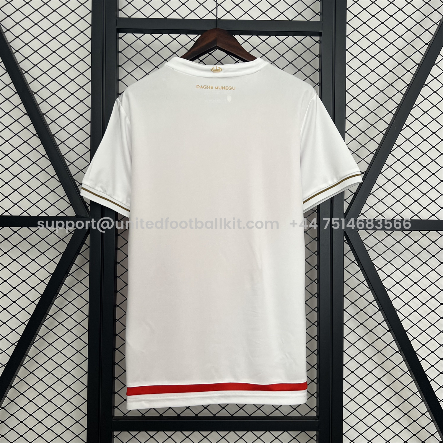 Unitedfootballkit.com | AS Monaco 25-26 Home Jersey - Fans Version -Customize Name, Number and Patch | Worldwide Shipping