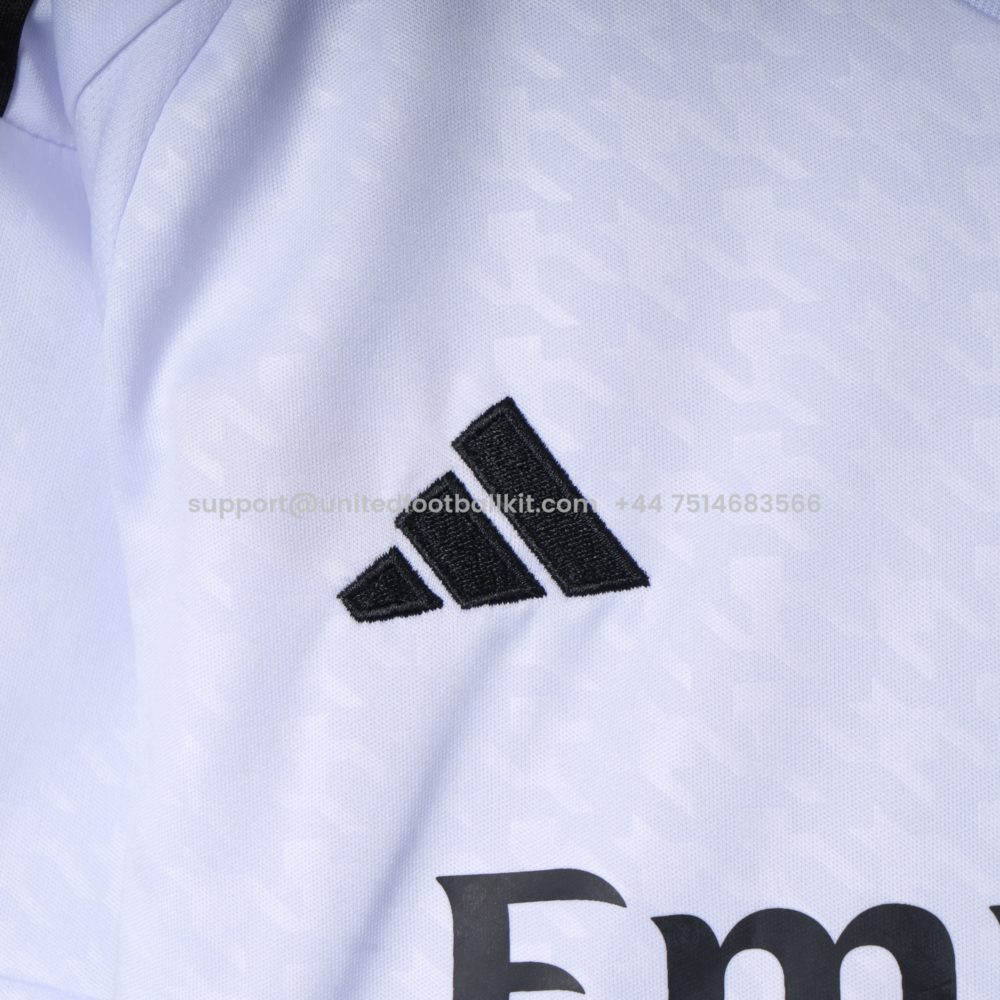 Unitedfootballkit.com | Real Madrid 24-25 Home Long Sleeve Kids Kit -Customize Name, Number and Patch | Worldwide Shipping