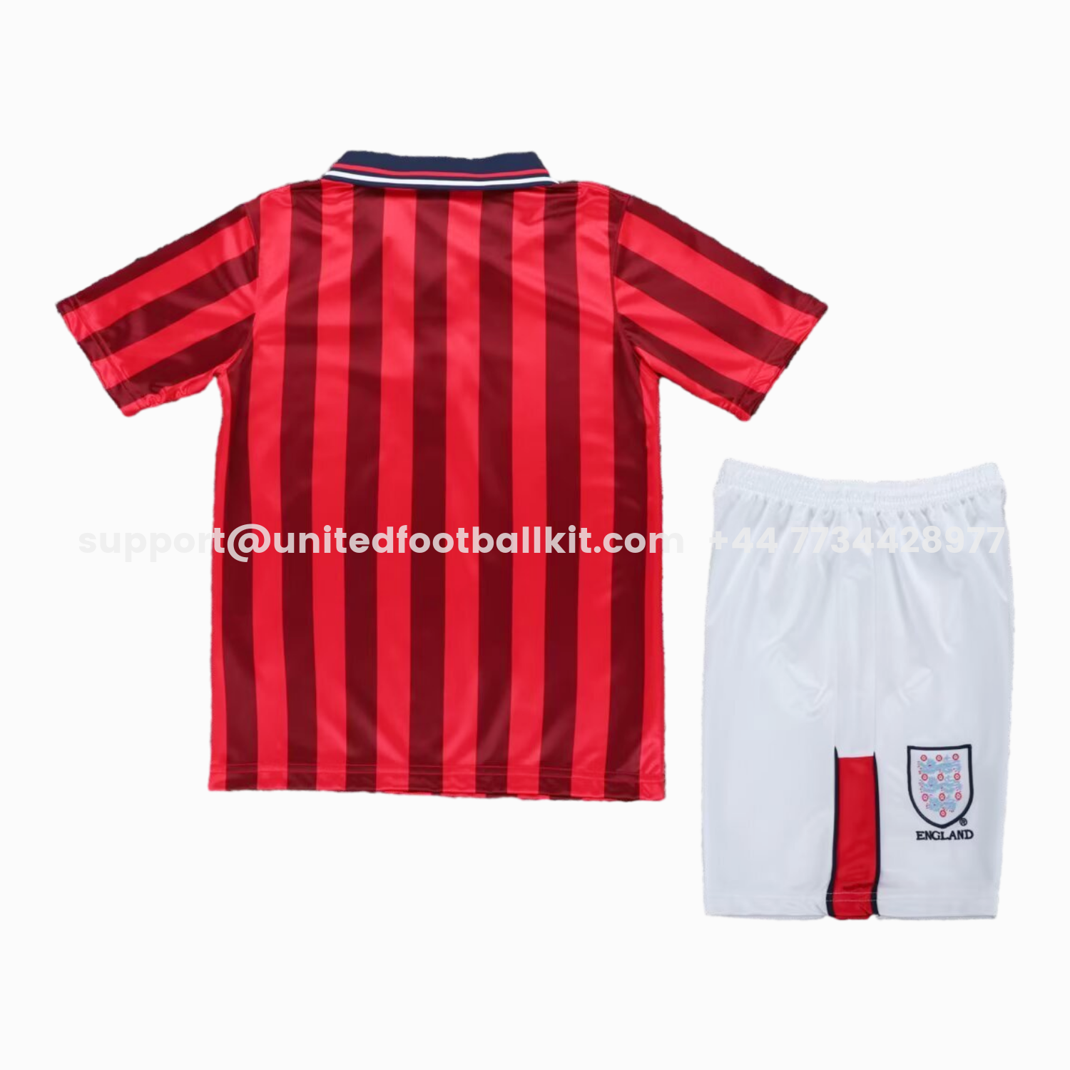 Unitedfootballkit.com | Retro England 1998 Away Kids Kit -Customize Name, Number and Patch | Worldwide Shipping