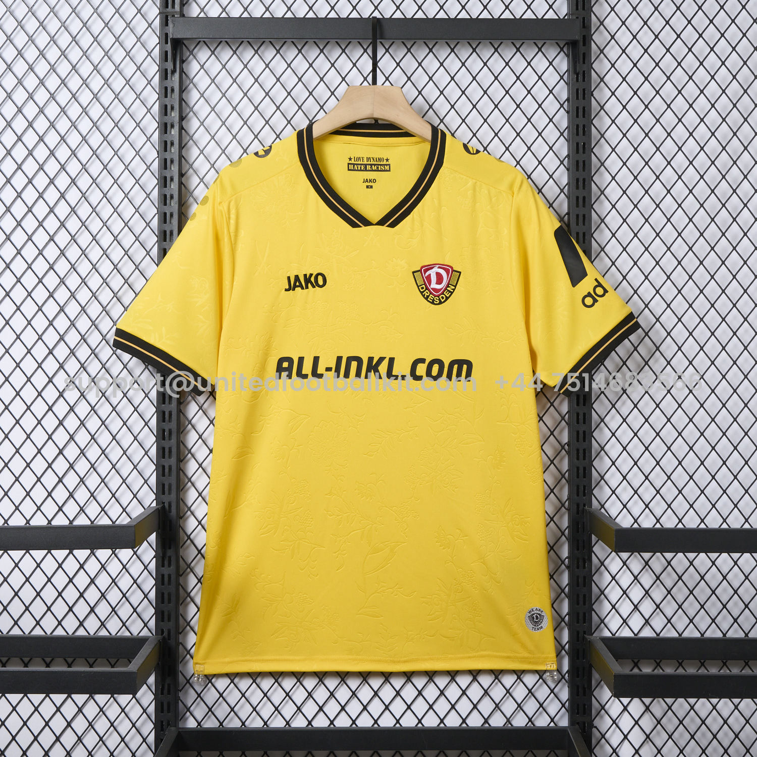 Unitedfootballkit.com | Dynamo Dresden 25-26 Home Jersey - Fans Version -Customize Name, Number and Patch | Worldwide Shipping