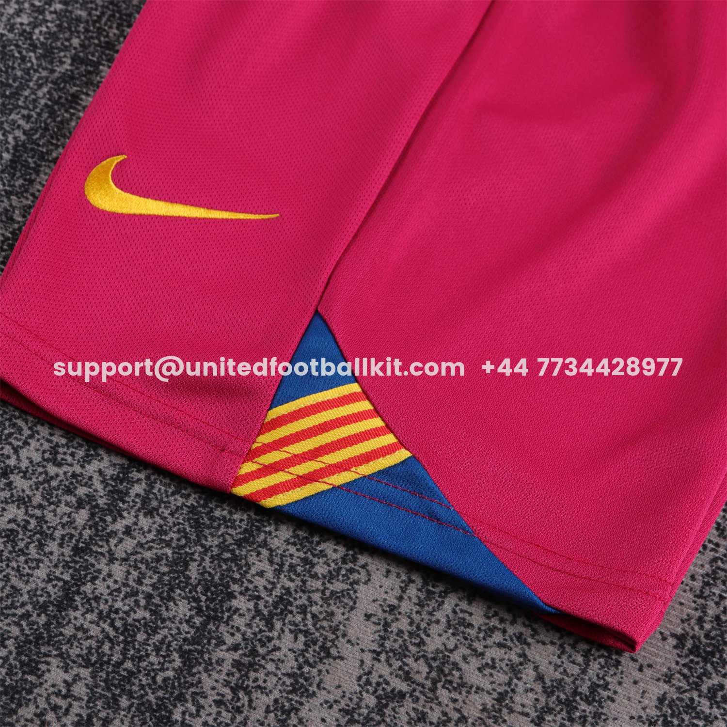 Unitedfootballkit.com | Retro Barcelona 2005-06 Home Stadium Kids Kit - Champions League Version -Customize Name, Number and Patch | Worldwide Shipping