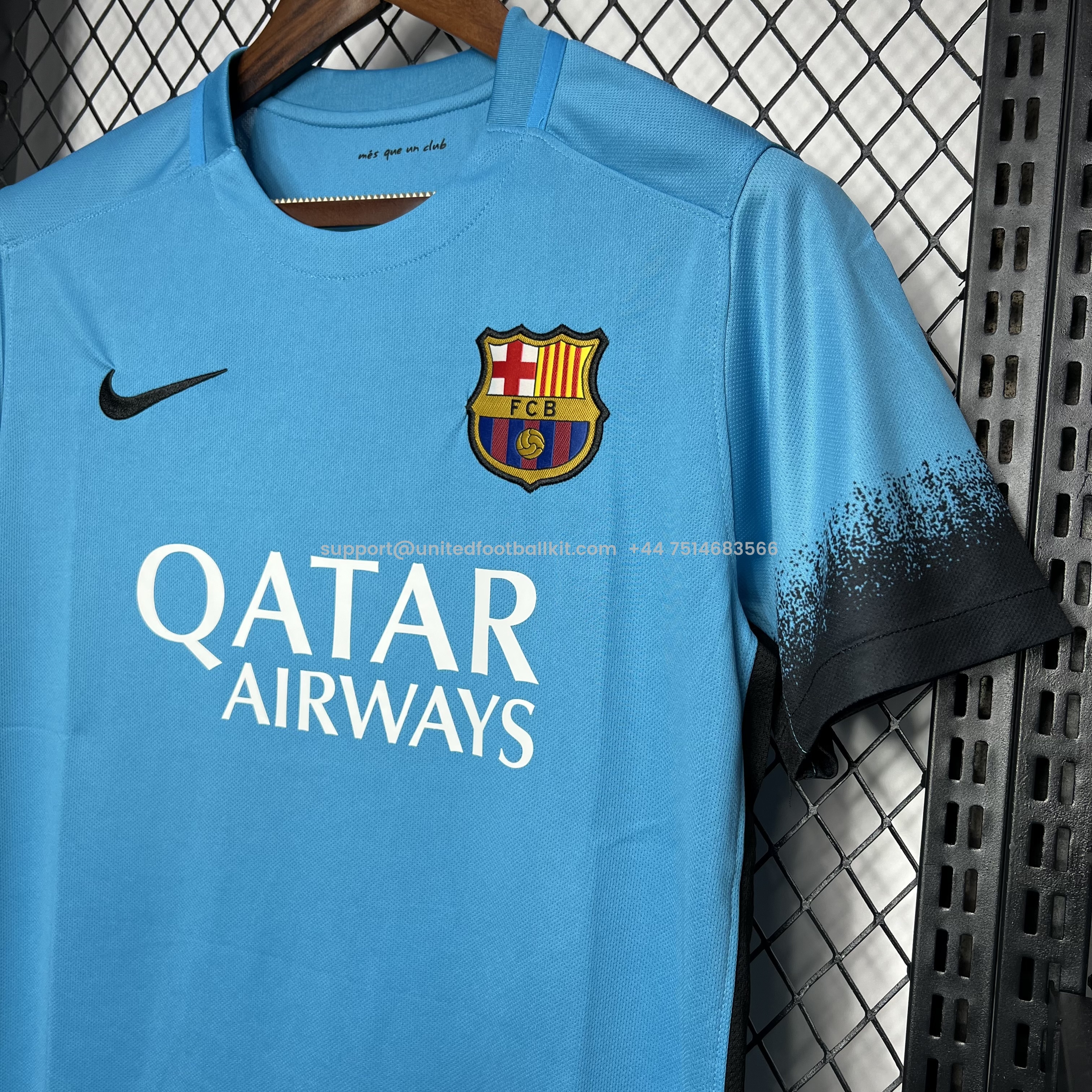 Unitedfootballkit.com | Retro Barcelona 15-16 Third Jersey -Customize Name, Number and Patch | Worldwide Shipping