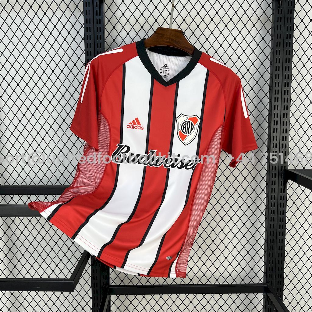 Unitedfootballkit.com | Retro River Plate 2003-04 Away Jersey -Customize Name, Number and Patch | Worldwide Shipping