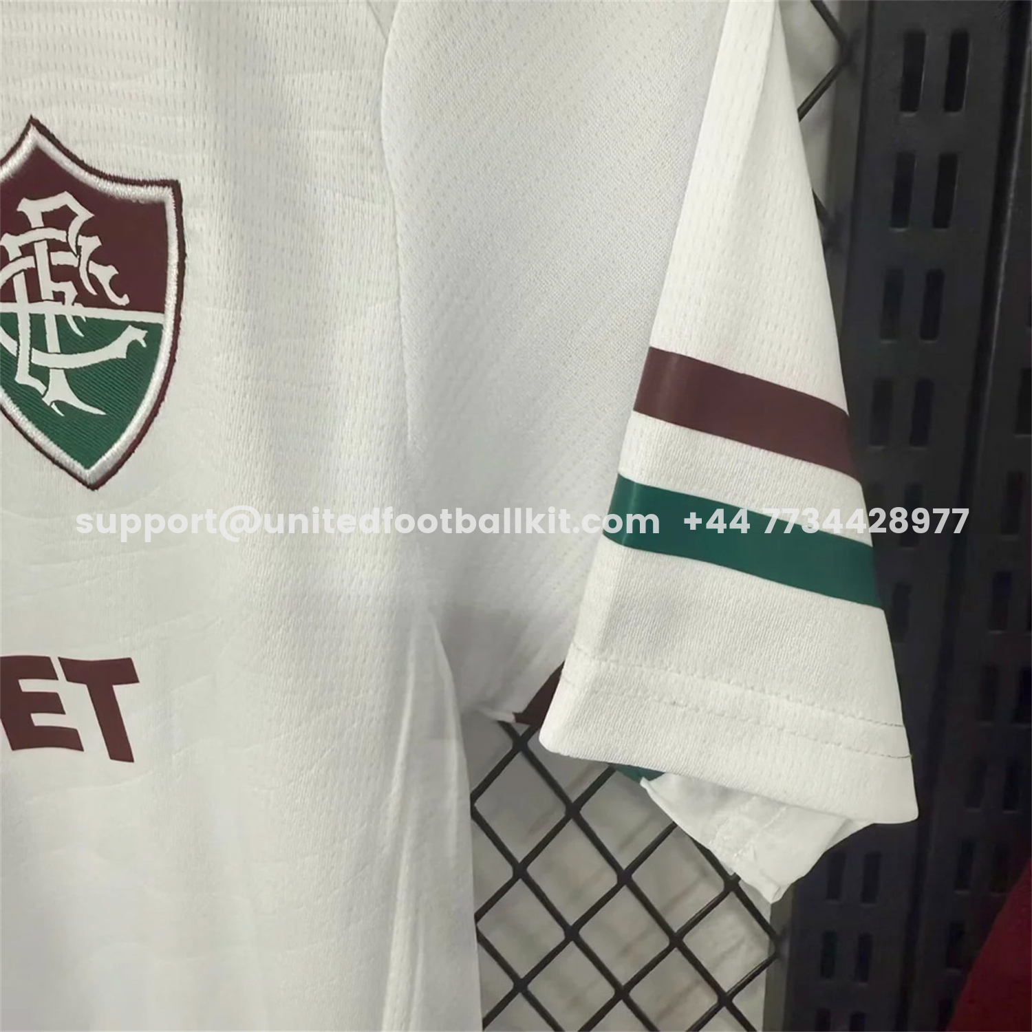 Unitedfootballkit.com | Fluminense 26-27 Away Kids Kit -Customize Name, Number and Patch | Worldwide Shipping