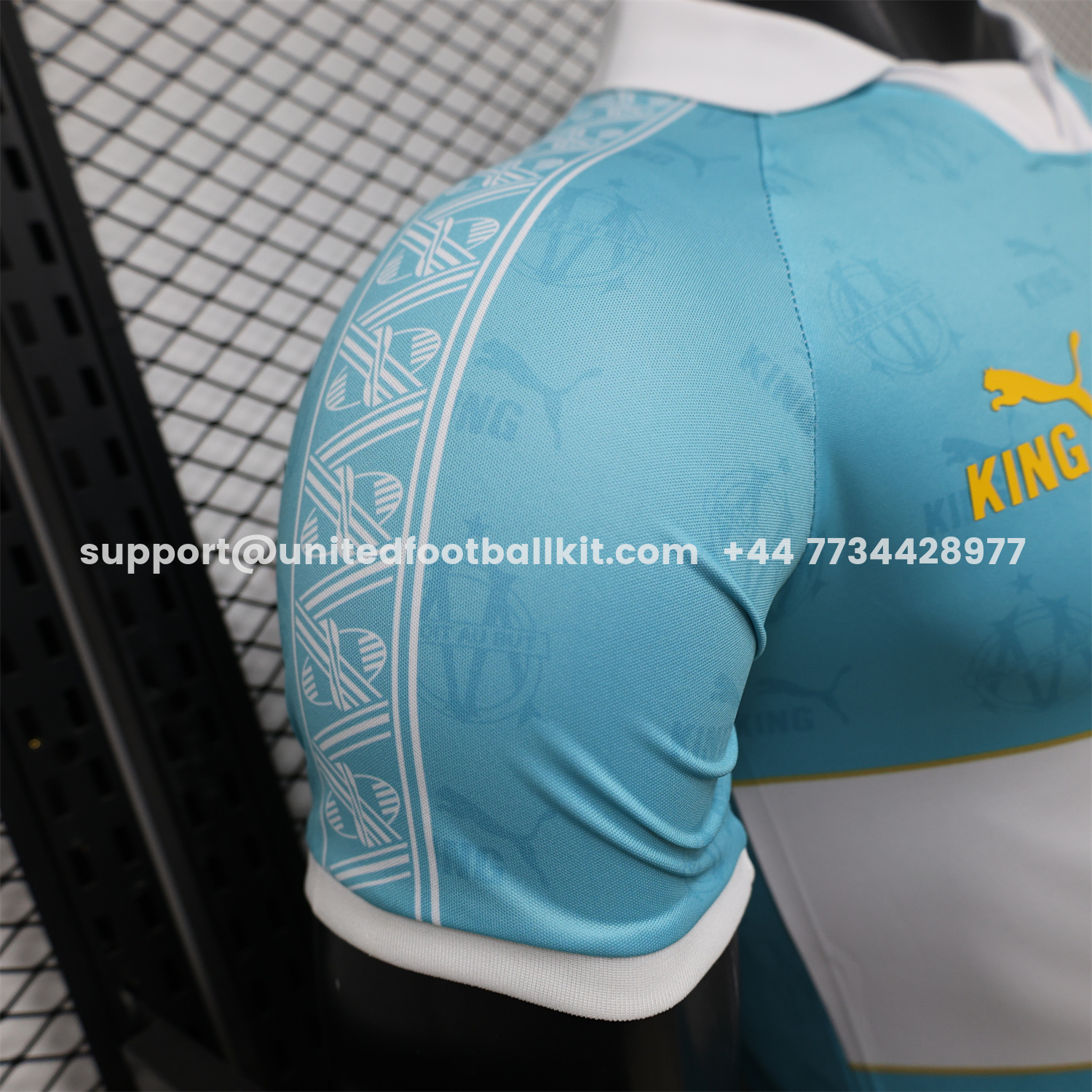 Unitedfootballkit.com | Marseille 25-26 Retro Style Blue Jersey -Player Version -Customize Name, Number and Patch | Worldwide Shipping