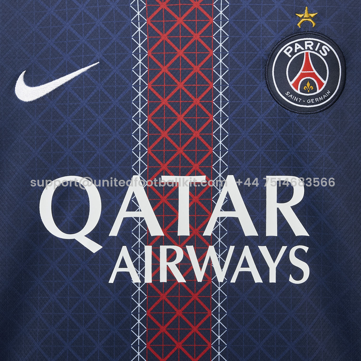 Unitedfootballkit.com | Paris Saint-Germain PSG 2025 Champions League Eiffel Tower Star Jersey - Fans Version -Customize Name, Number and Patch | Worldwide Shipping