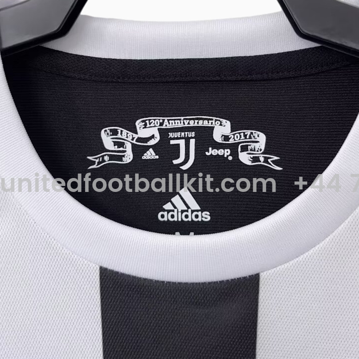 Unitedfootballkit.com | Retro Juventus 2017-18 120th Anniversary Special Edition Jersey -Customize Name, Number and Patch | Worldwide Shipping