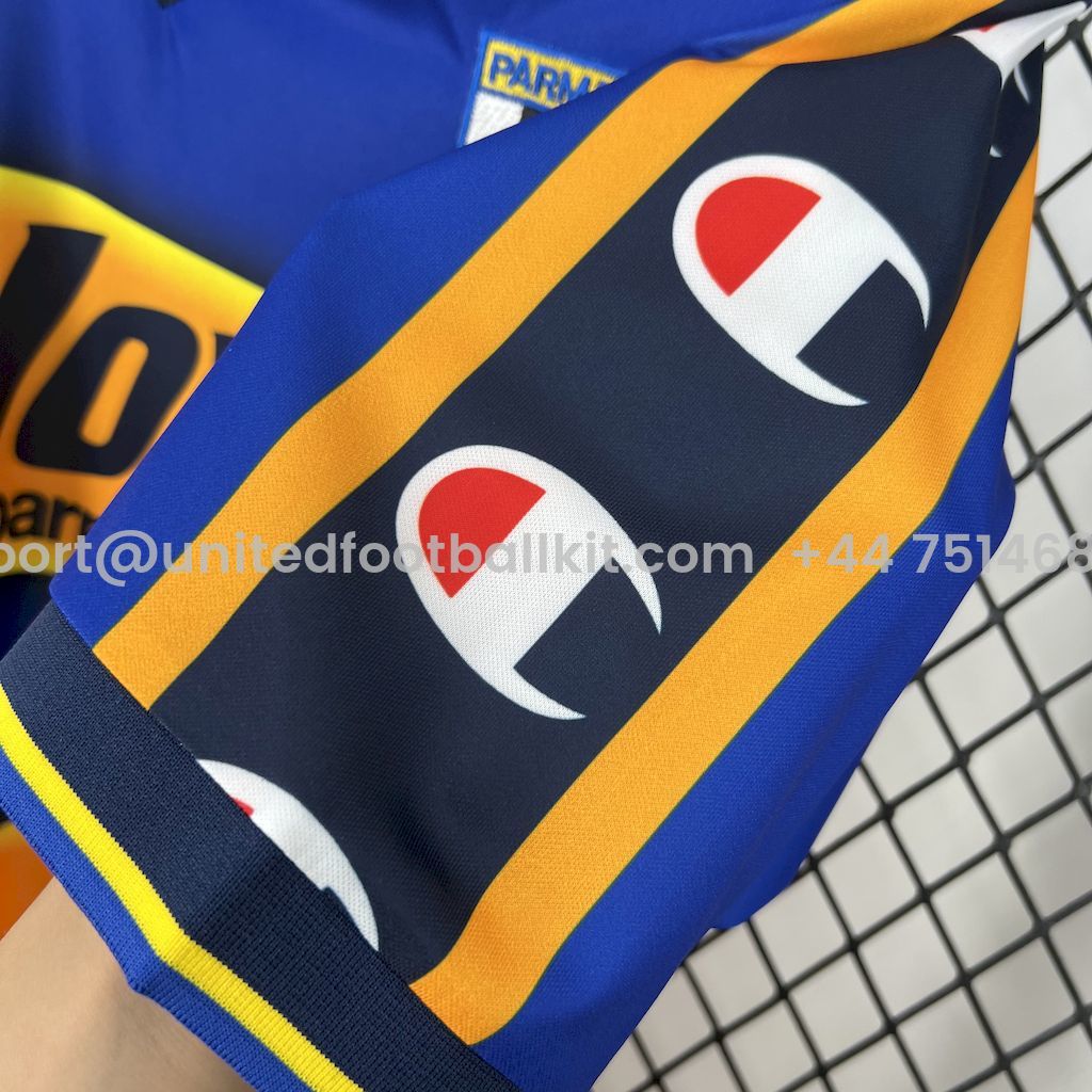 Unitedfootballkit.com | Retro Parma 2001-02 Home Jersey - Fans Version -Customize Name, Number and Patch | Worldwide Shipping