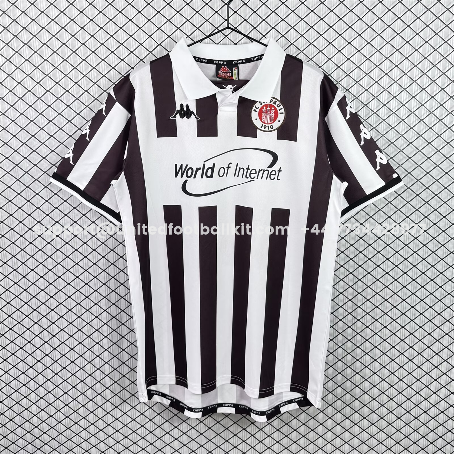 Unitedfootballkit.com | Retro St. Pauli 2000-01 Home Jersey -Customize Name, Number and Patch | Worldwide Shipping
