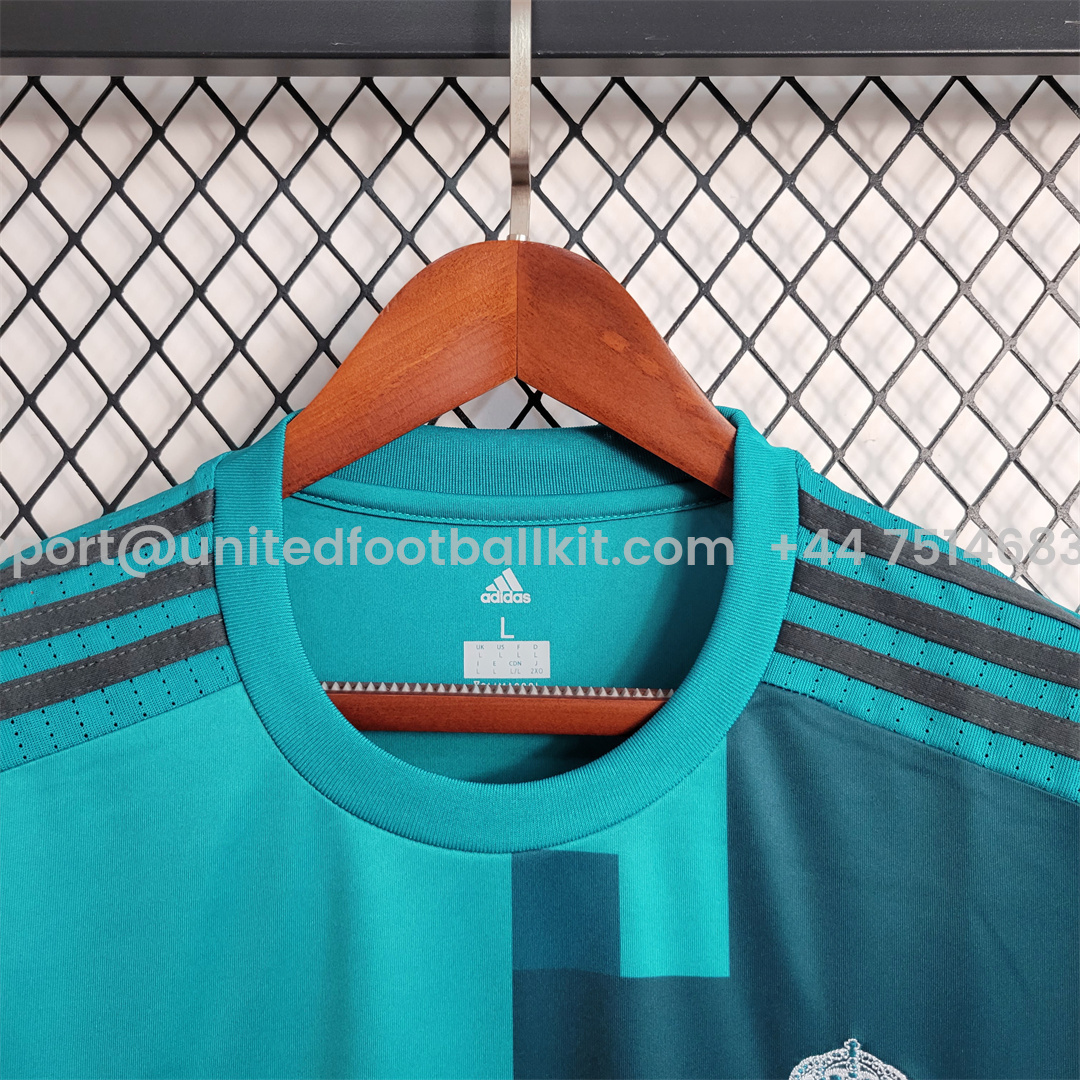 Unitedfootballkit.com | Retro Real Madrid 17-18 Third Jersey -Customize Name, Number and Patch | Worldwide Shipping