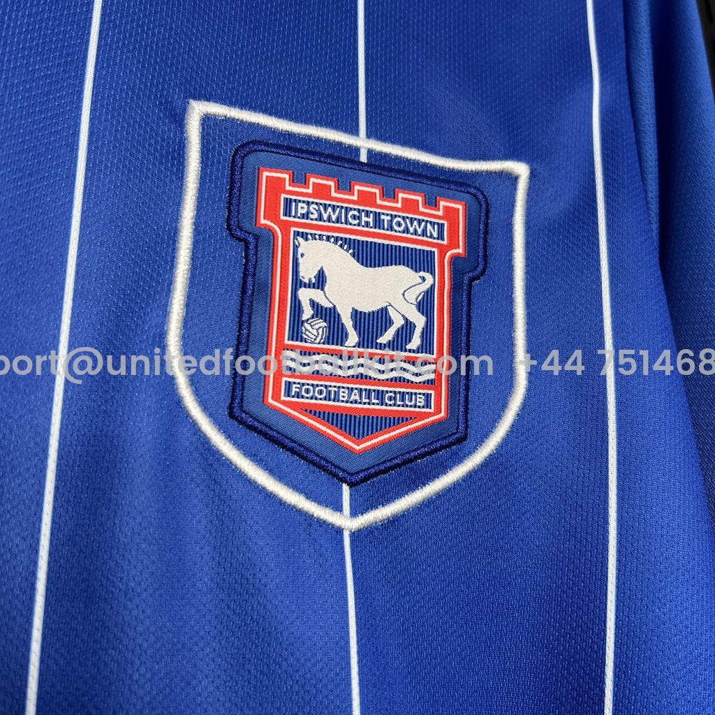 Unitedfootballkit.com | Ipswich Town 24-25 Home Stadium Jersey - Fans Version -Customize Name, Number and Patch | Worldwide Shipping