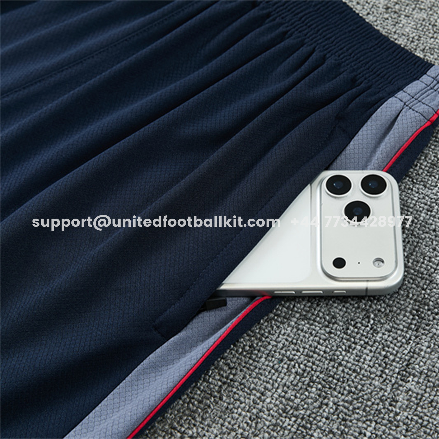Unitedfootballkit.com | England 2026 Short-Sleeve Training Set - Dark Blue Top & Dark Blue Pants -Customize Name, Number and Patch | Worldwide Shipping