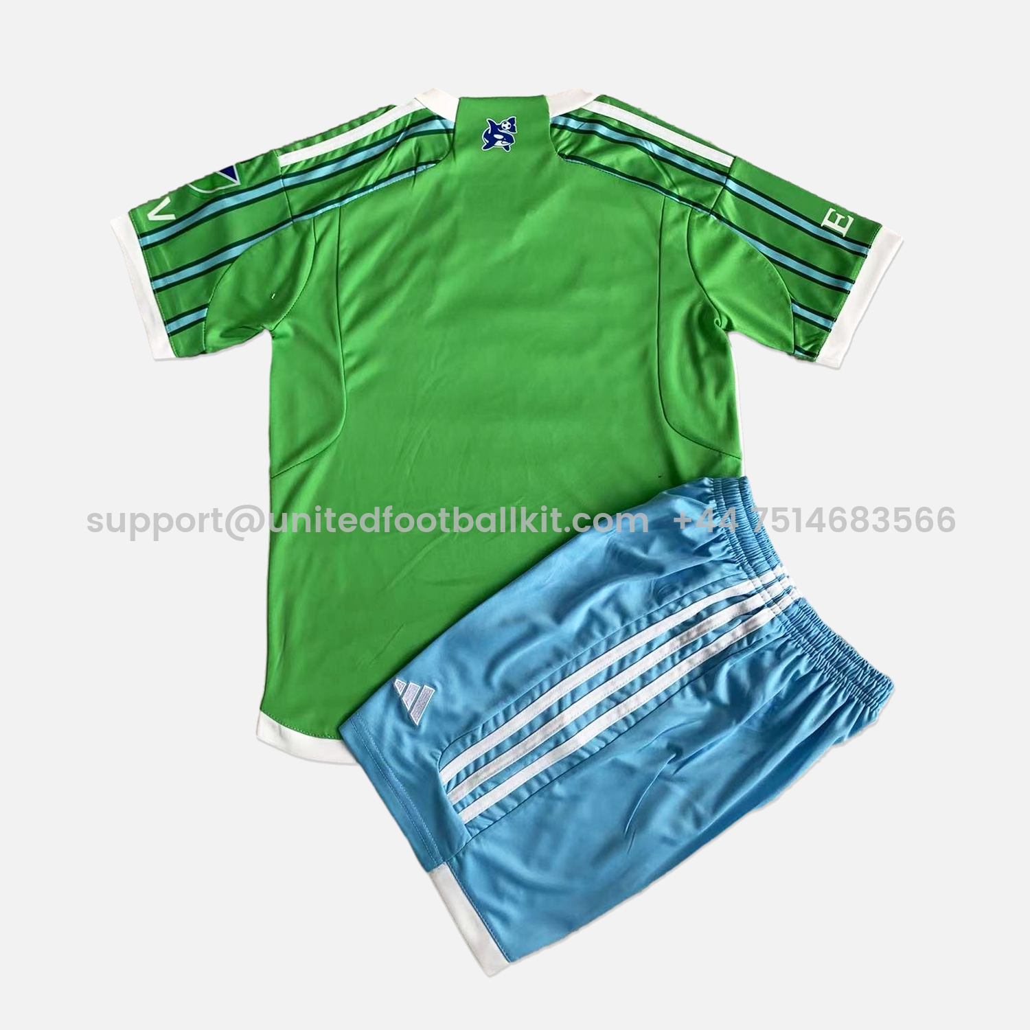 Unitedfootballkit.com | Seattle Sounders 2024 Home Stadium Kids Kit -Customize Name, Number and Patch | Worldwide Shipping