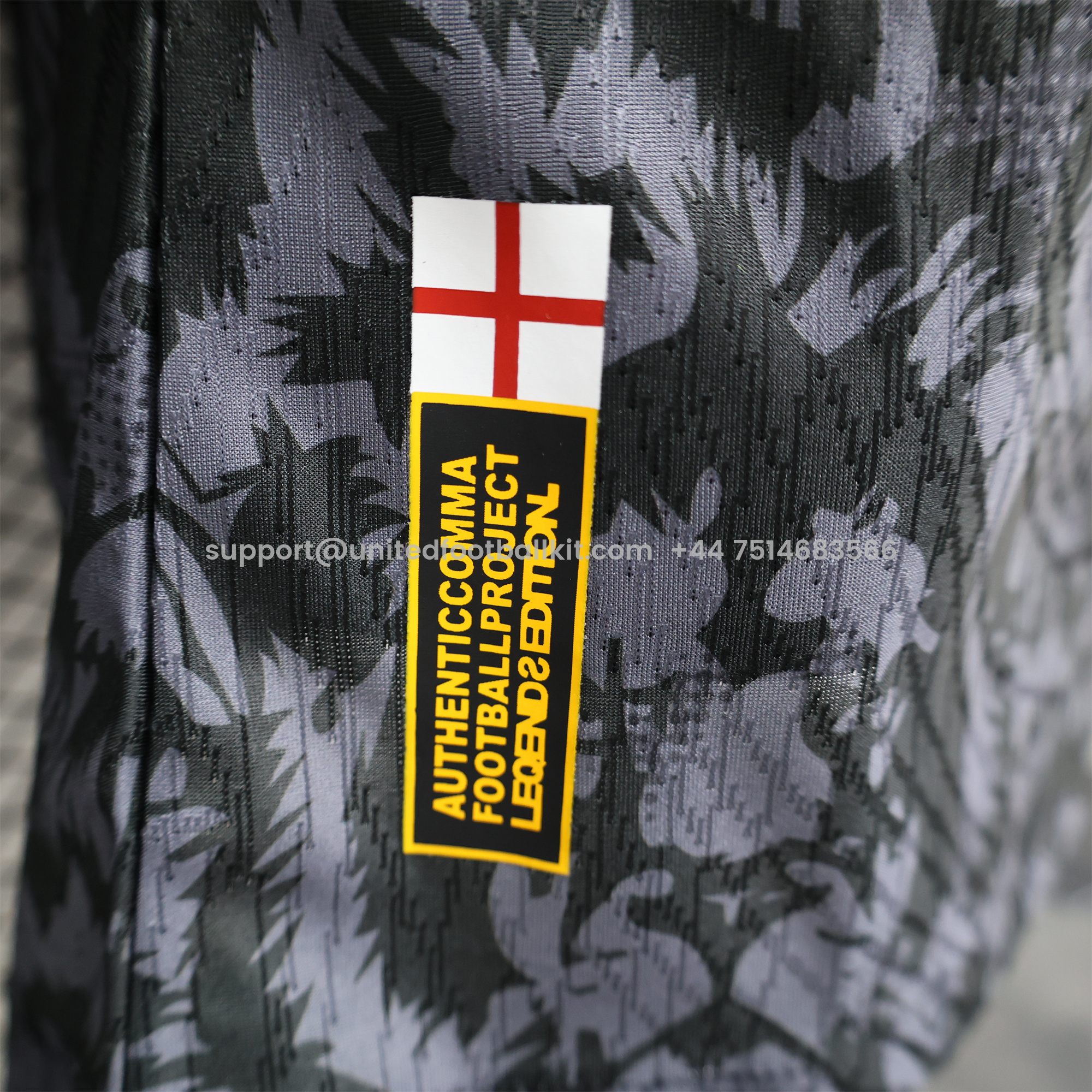 Unitedfootballkit.com | England 2024 Black The Lions Special Edition Jersey - Player Version -Customize Name, Number and Patch | Worldwide Shipping