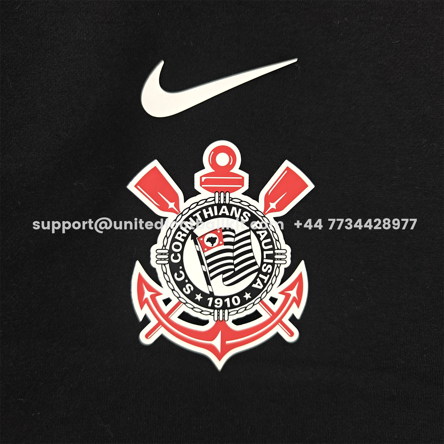 Unitedfootballkit.com | Corinthians 25-26 Home Unisex Pullover Hoodie -Customize Name, Number and Patch | Worldwide Shipping
