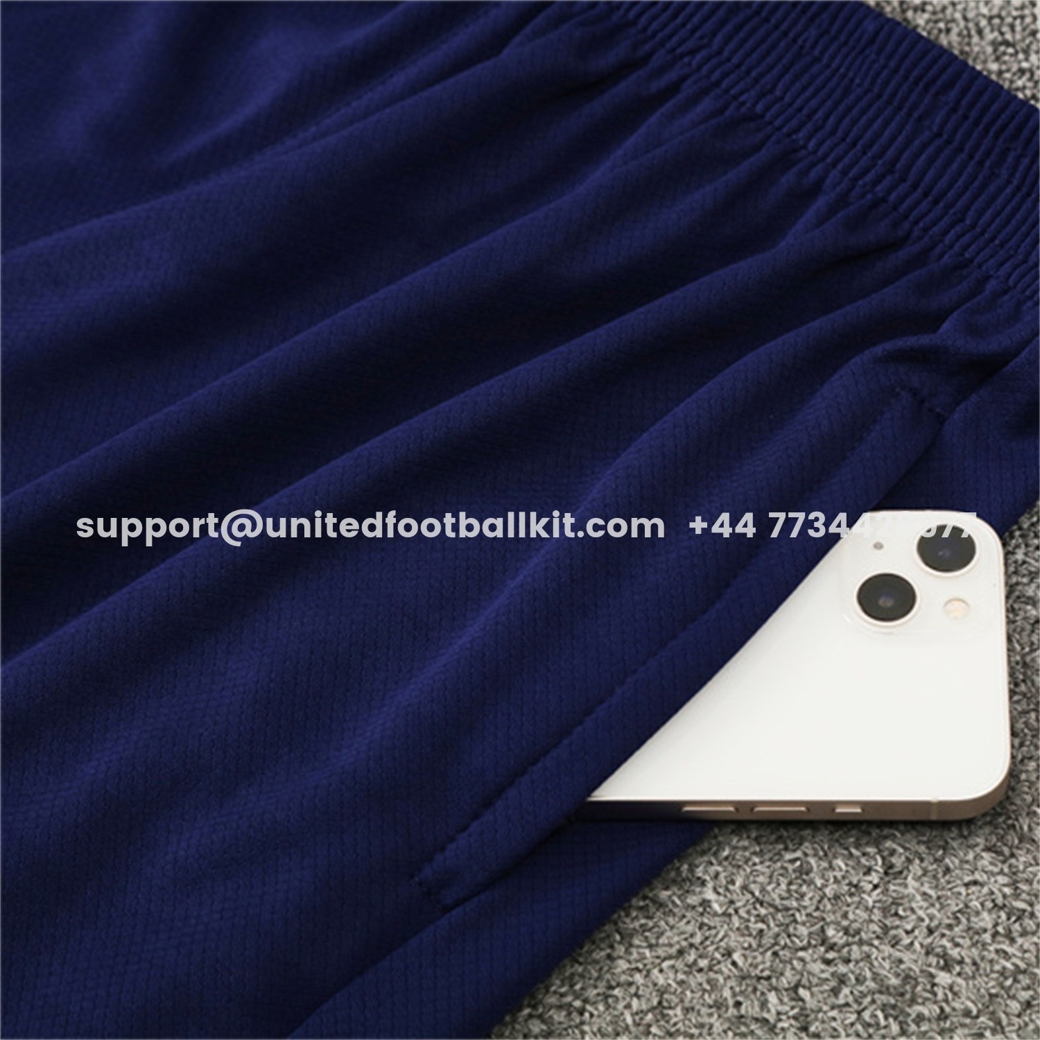 Unitedfootballkit.com | Barcelona 25-26 Kids Short-Sleeve Training Set - Orange Top Royal Blue Sponsor & Royal Blue Shorts -Customize Name, Number and Patch | Worldwide Shipping