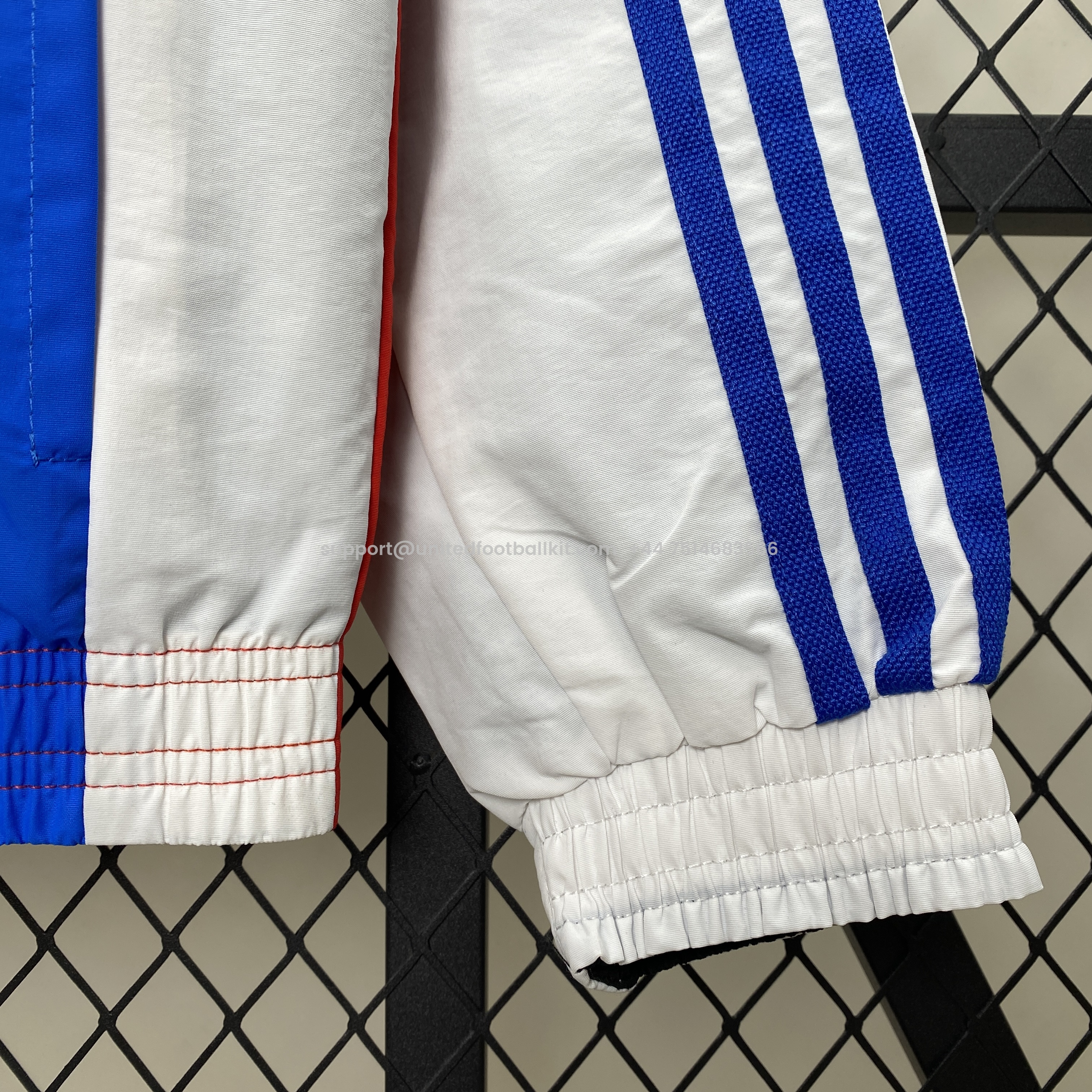 Unitedfootballkit.com | Arsenal 24-25 Double Sided Reversible Windbreaker - Home & Away Jersey Style -Customize Name, Number and Patch | Worldwide Shipping