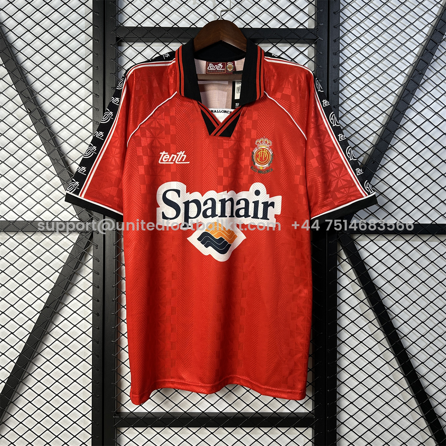 Unitedfootballkit.com | Retro Mallorca 1996-97 Home Jersey -Customize Name, Number and Patch | Worldwide Shipping