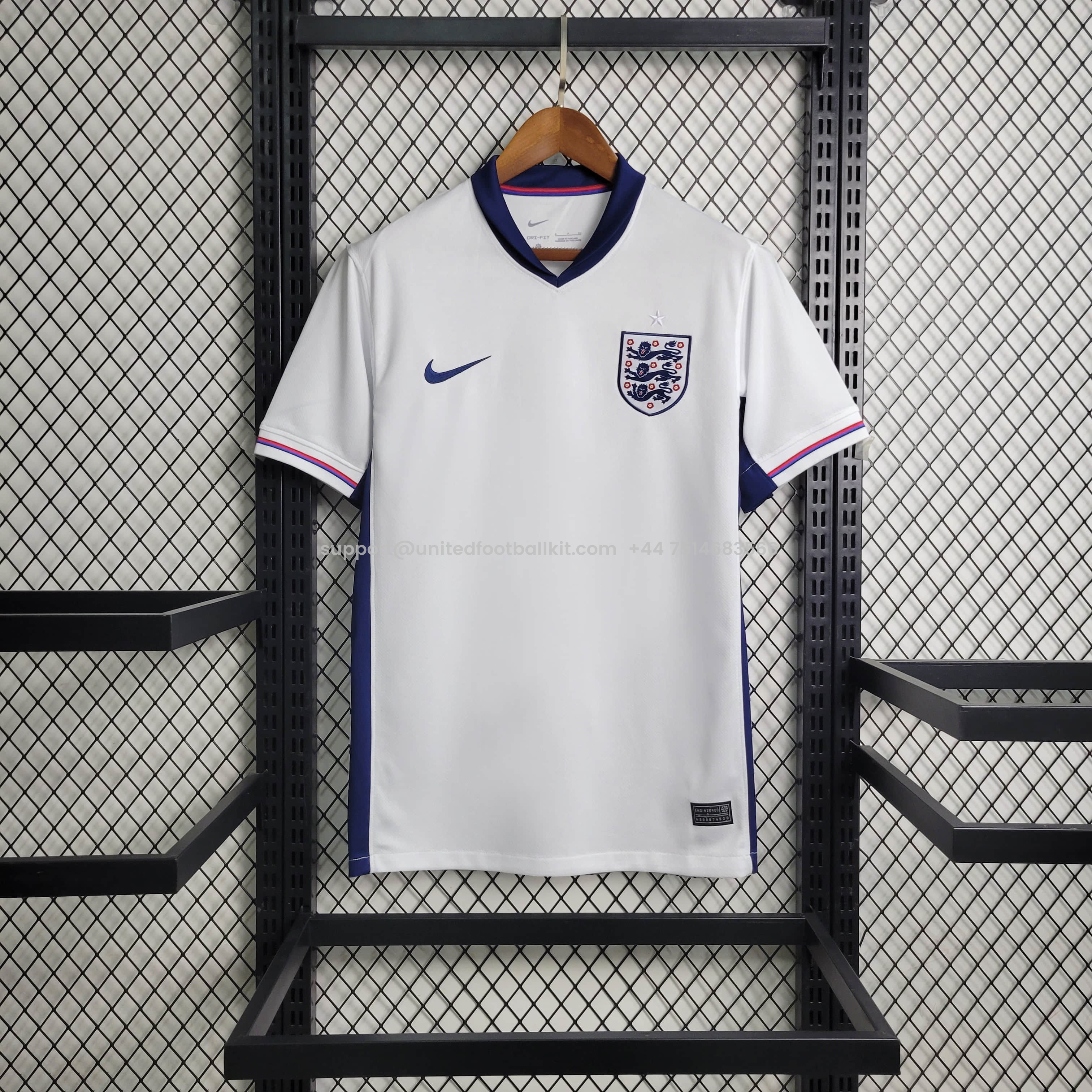 Unitedfootballkit.com | England 2024 Home Stadium Jersey - Fans Version -Customize Name, Number and Patch | Worldwide Shipping