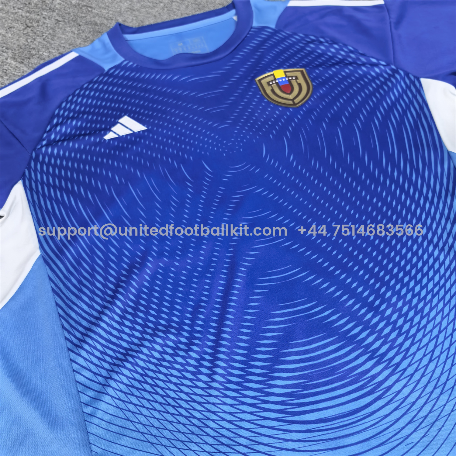 Unitedfootballkit.com | Venezuela 25-26 Blue Goalkeeper Jersey - Fans Version -Customize Name, Number and Patch | Worldwide Shipping