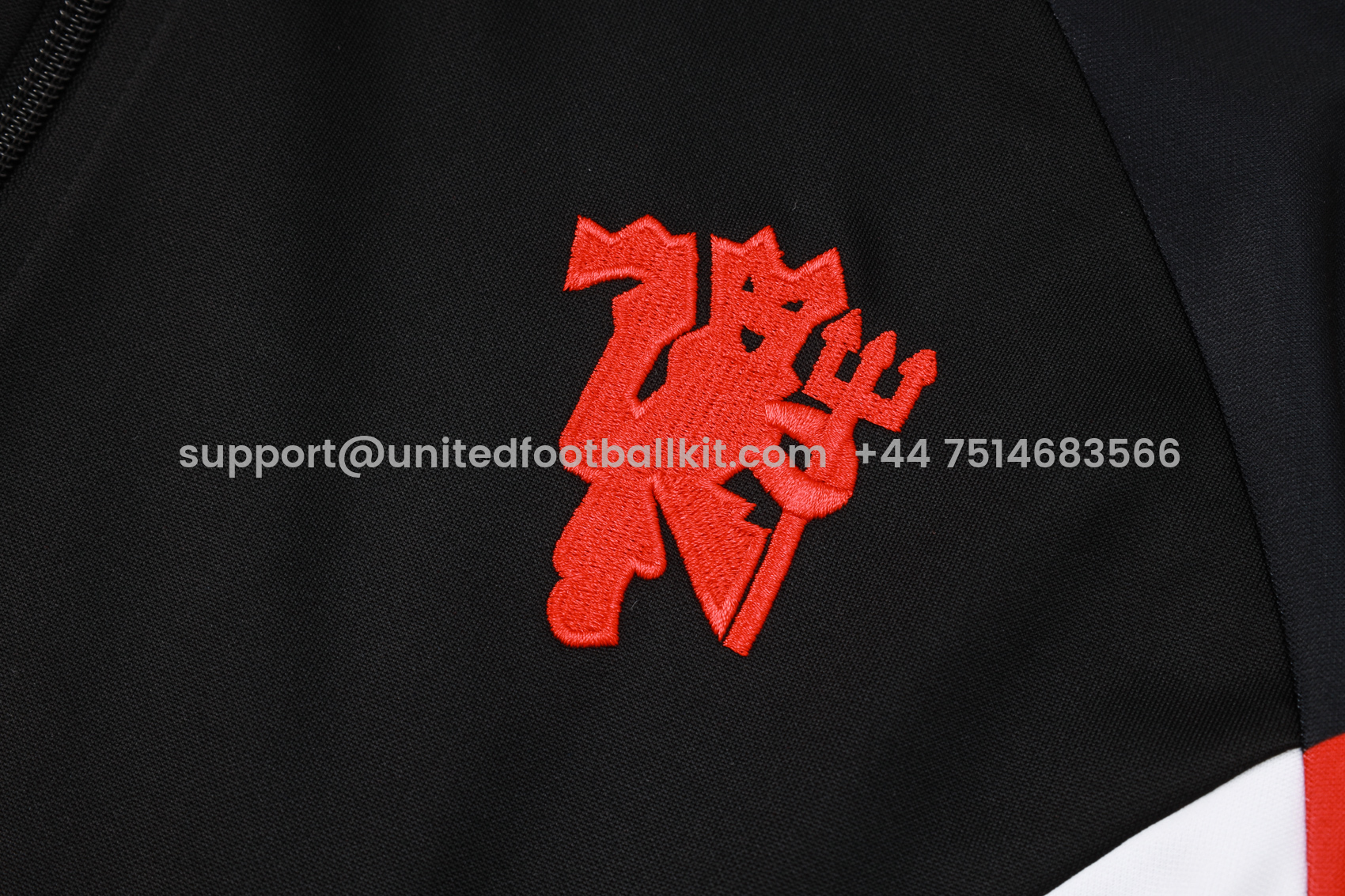 Unitedfootballkit.com | Manchester United 24-25 Originals LFSTLR Jacket Training Tracksuit - Black -Customize Name, Number and Patch | Worldwide Shipping