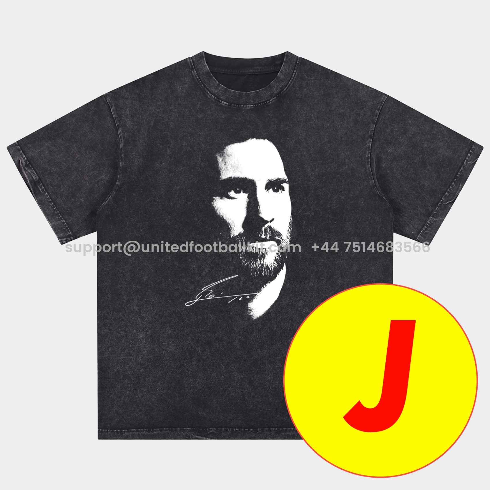 Unitedfootballkit.com | Messi GOAT Argentina Barcelona INT M.A.M Oversized Washed T-Shirt -Customize Name, Number and Patch | Worldwide Shipping