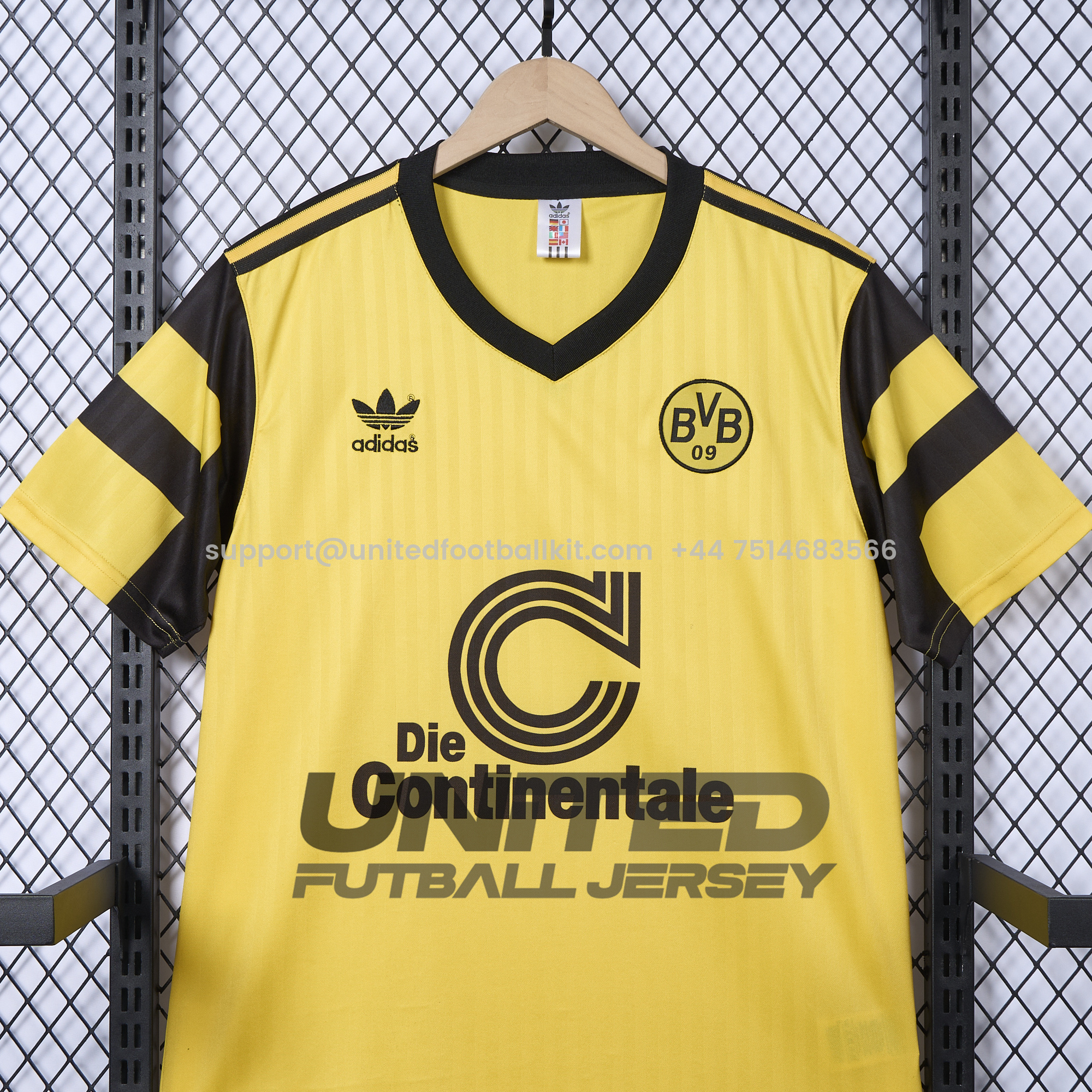 Unitedfootballkit.com | Retro Dortmund 1989-90 Anniversary Jersey -Customize Name, Number and Patch | Worldwide Shipping