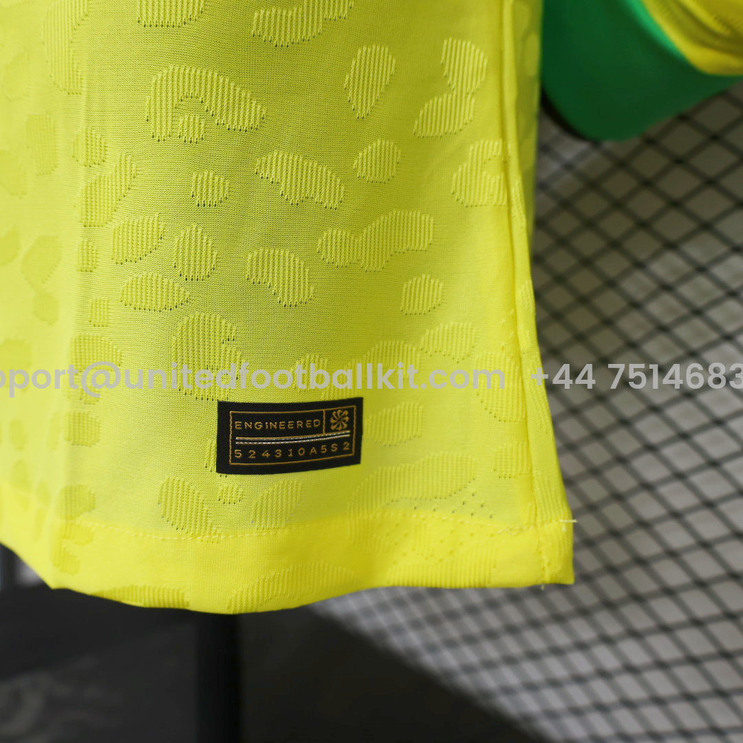 Unitedfootballkit.com | Brazil 22-23 Home Long Sleeve Jersey - Player Version -Customize Name, Number and Patch | Worldwide Shipping