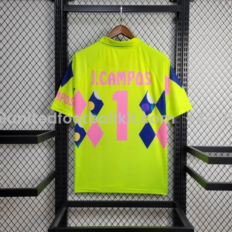 Unitedfootballkit.com | Retro Mexico 1992-93 Goalkeeper Green Jersey -Customize Name, Number and Patch | Worldwide Shipping