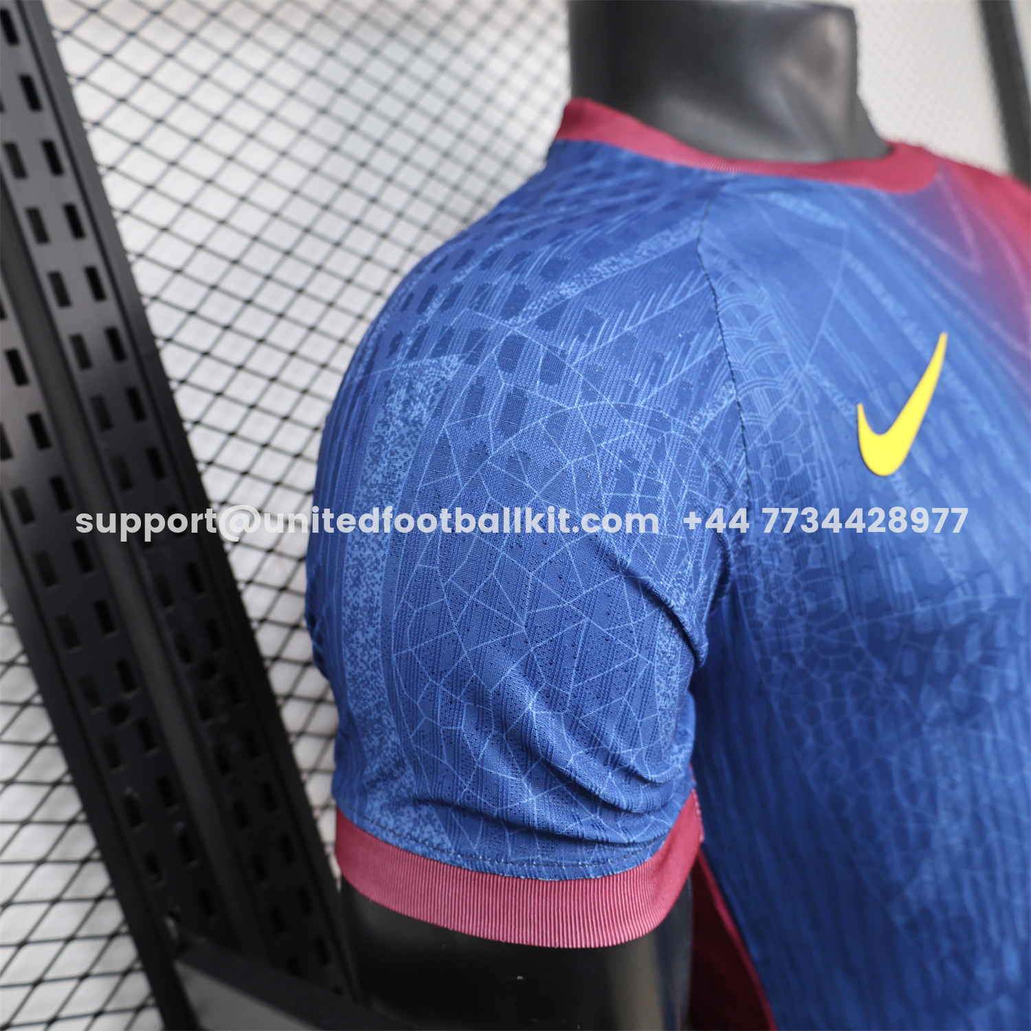 Unitedfootballkit.com | Barcelona 25-26 Red And Blue Gradient Special White Jersey - Player Version -Customize Name, Number and Patch | Worldwide Shipping