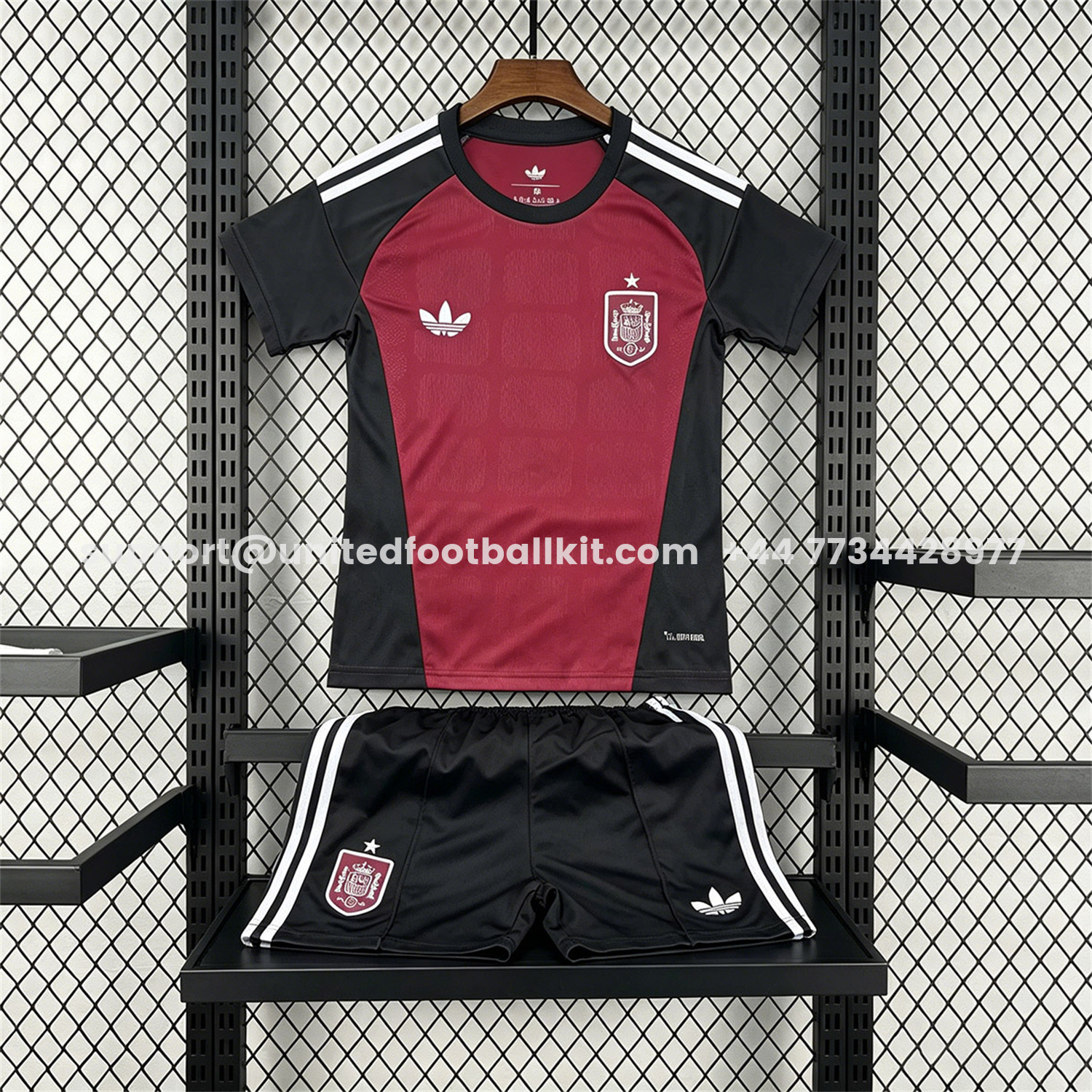 Spain 2026 Wine Red Goalkeeper Kids Kit:football jersey mysite: unitedjerseyfootball 邓江浪:football