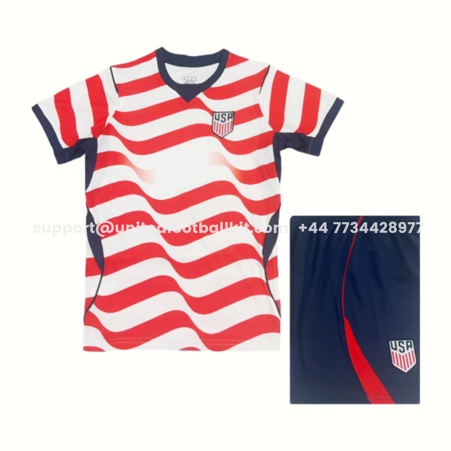 Unitedfootballkit.com | 【Chest Blank】United States USA 2026 Home Kids Kit -Customize Name, Number and Patch | Worldwide Shipping