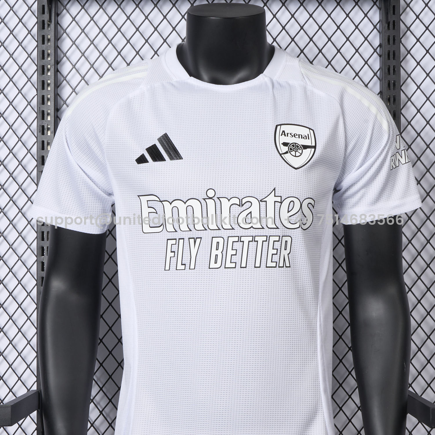 Unitedfootballkit.com | Arsenal 24-25 No More Red White Special Edition Jersey - Player Version -Customize Name, Number and Patch | Worldwide Shipping