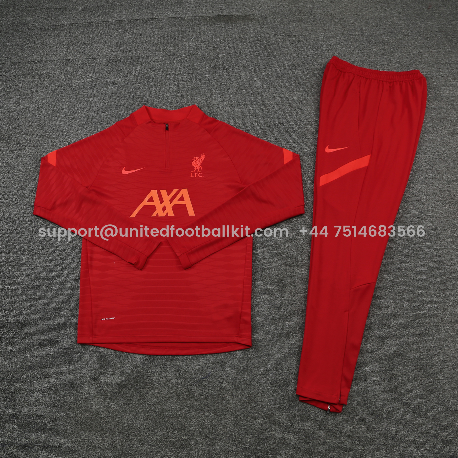 Unitedfootballkit.com | Liver.pool 24-25 Long Sleeve Training Set - Red Top and Pants -Customize Name, Number and Patch | Worldwide Shipping