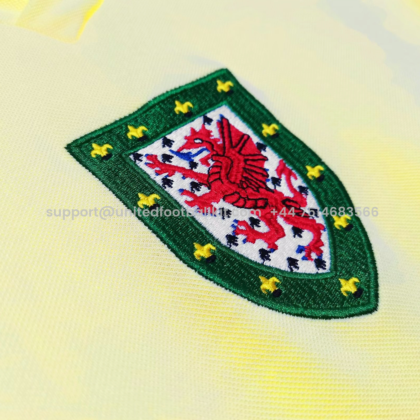 Unitedfootballkit.com | Retro Wales 1976 Away Stadium Jersey -Customize Name, Number and Patch | Worldwide Shipping