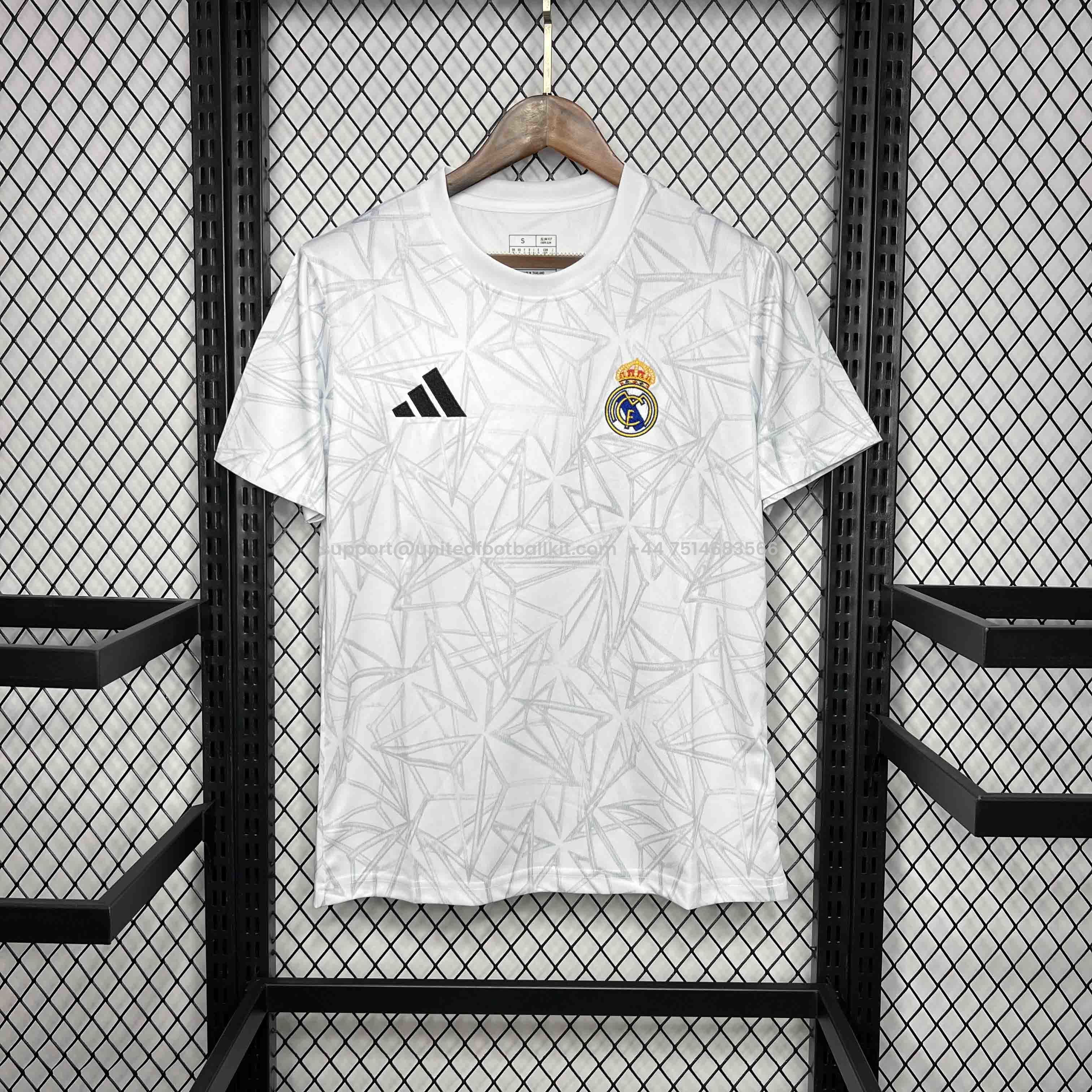 Unitedfootballkit.com | Real Madrid 24-25 Training Jersey - Fans Version -Customize Name, Number and Patch | Worldwide Shipping