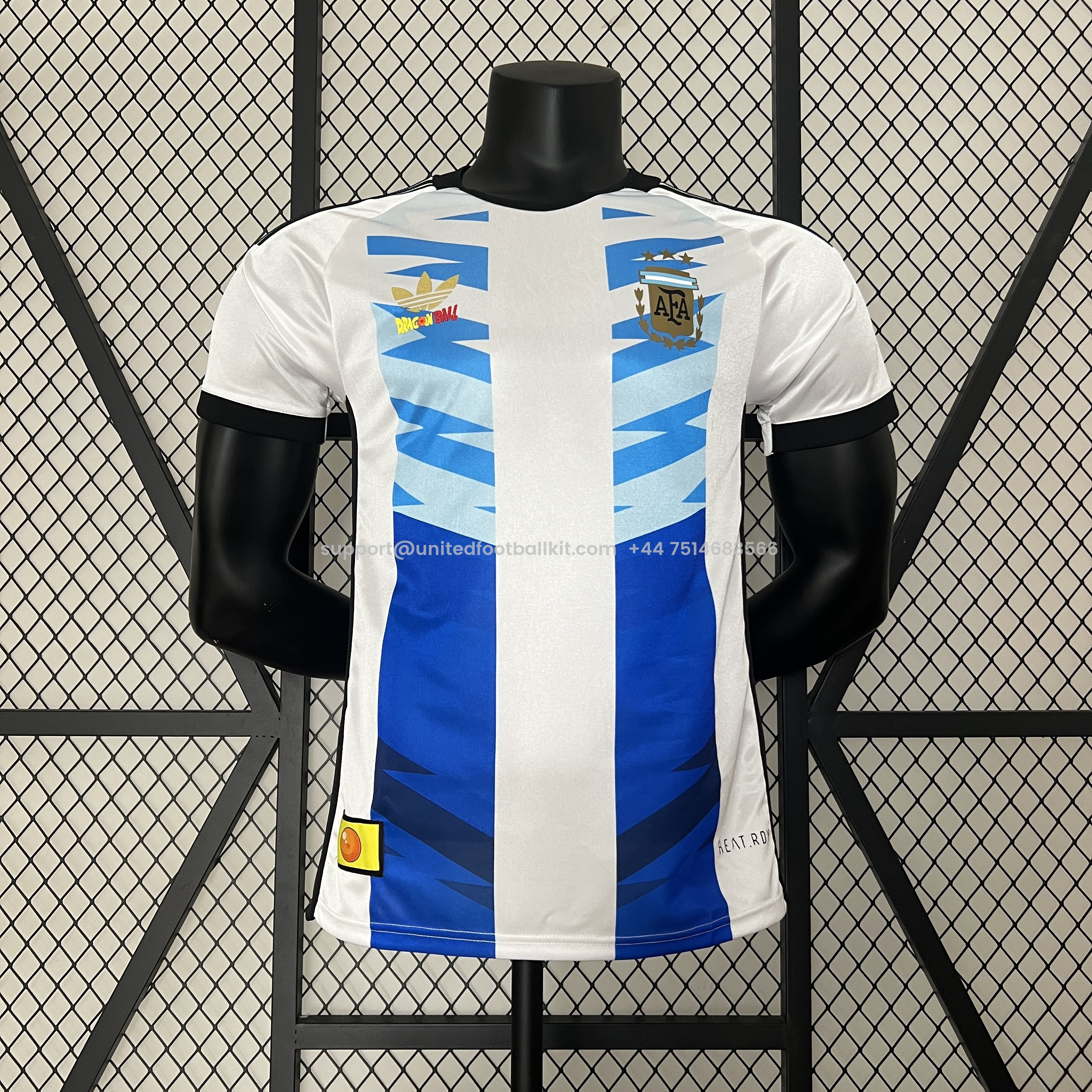 Unitedfootballkit.com | Argentina 2024 Dragon Ball Special Edition Jersey - Player Version -Customize Name, Number and Patch | Worldwide Shipping